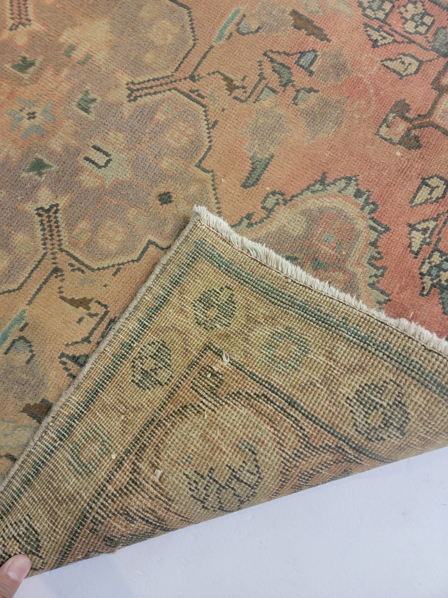 Hand-Knotted Wool Rug Tabriz 3'4" x 4'6"