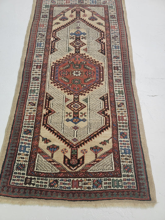 Hand-Knotted Wool Rug Sarab Meshkin 2'11" x 5'10"