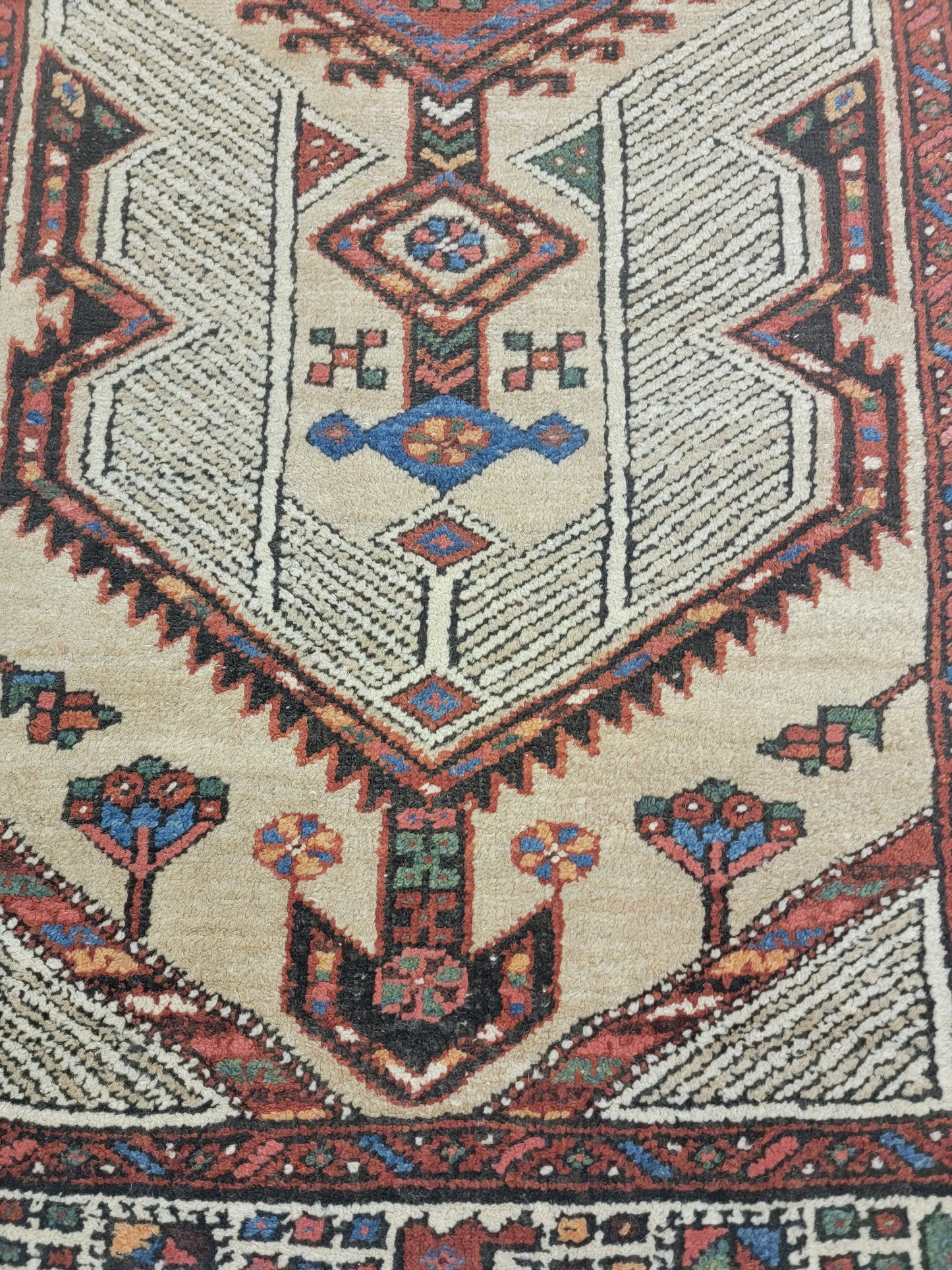 Hand-Knotted Wool Rug Sarab Meshkin 2'11" x 5'10"