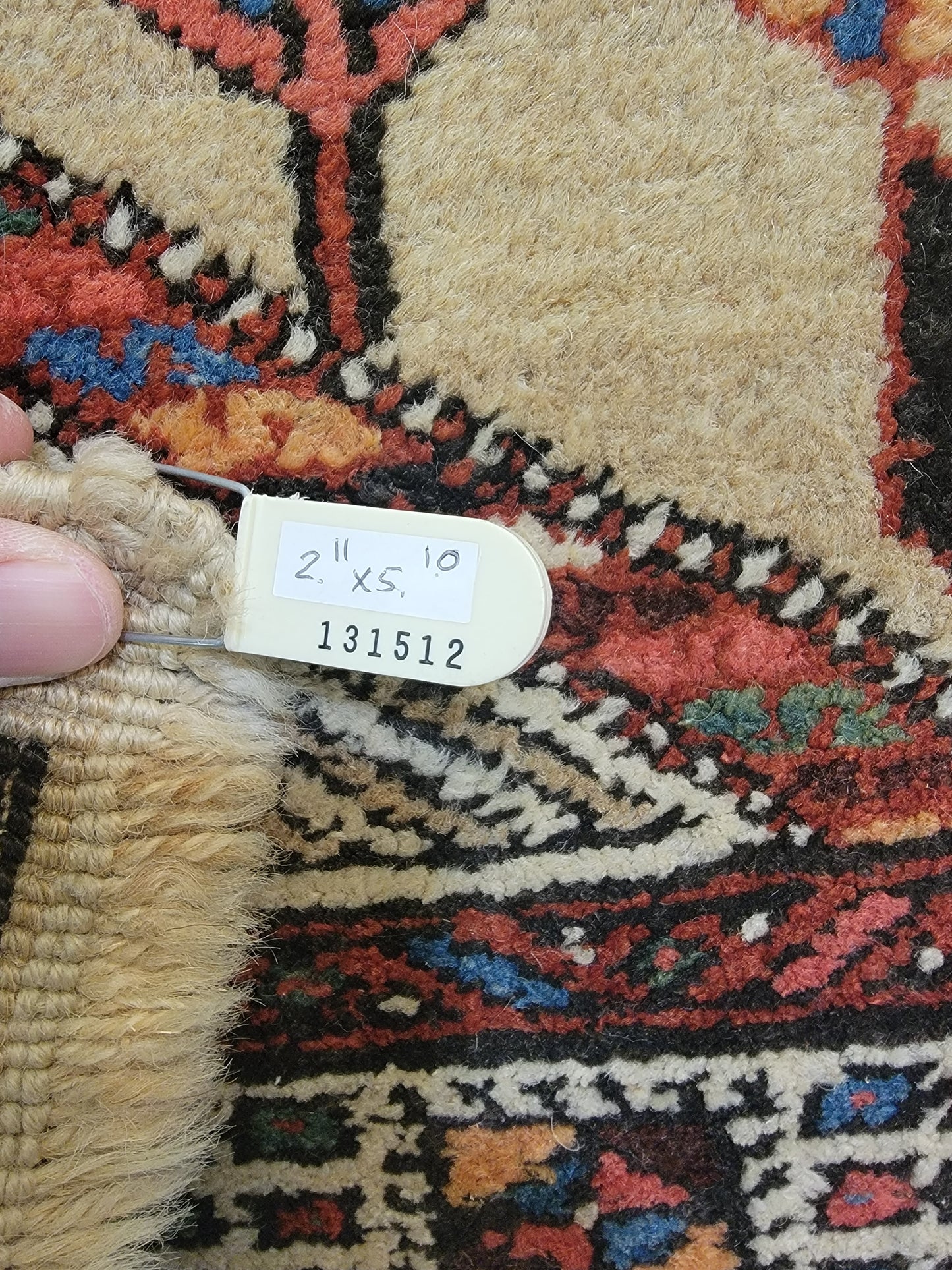 Hand-Knotted Wool Rug Sarab Meshkin 2'11" x 5'10"