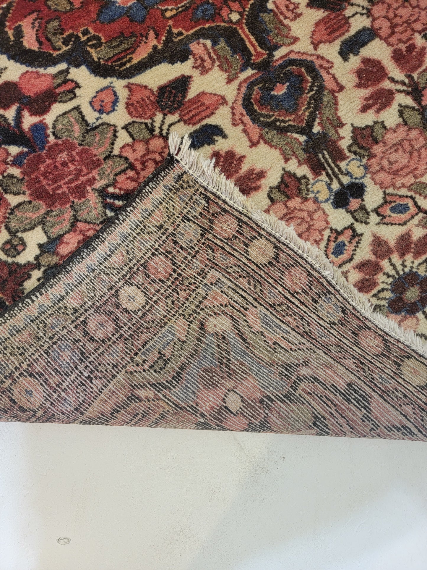 Hand-Knotted Wool Rug Hamedan Borchaloo 3'3" x 5'2"