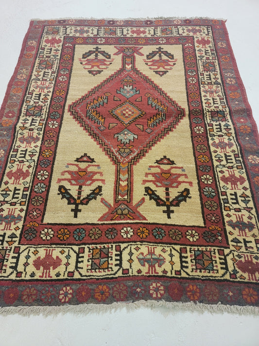 Hand-Knotted Wool Rug Sarab Meshkin 3' x 5'