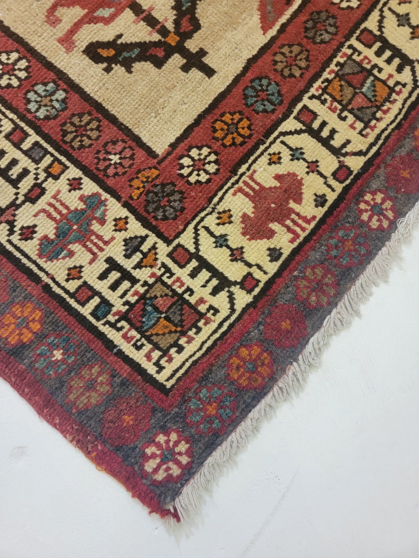 Hand-Knotted Wool Rug Sarab Meshkin 3' x 5'