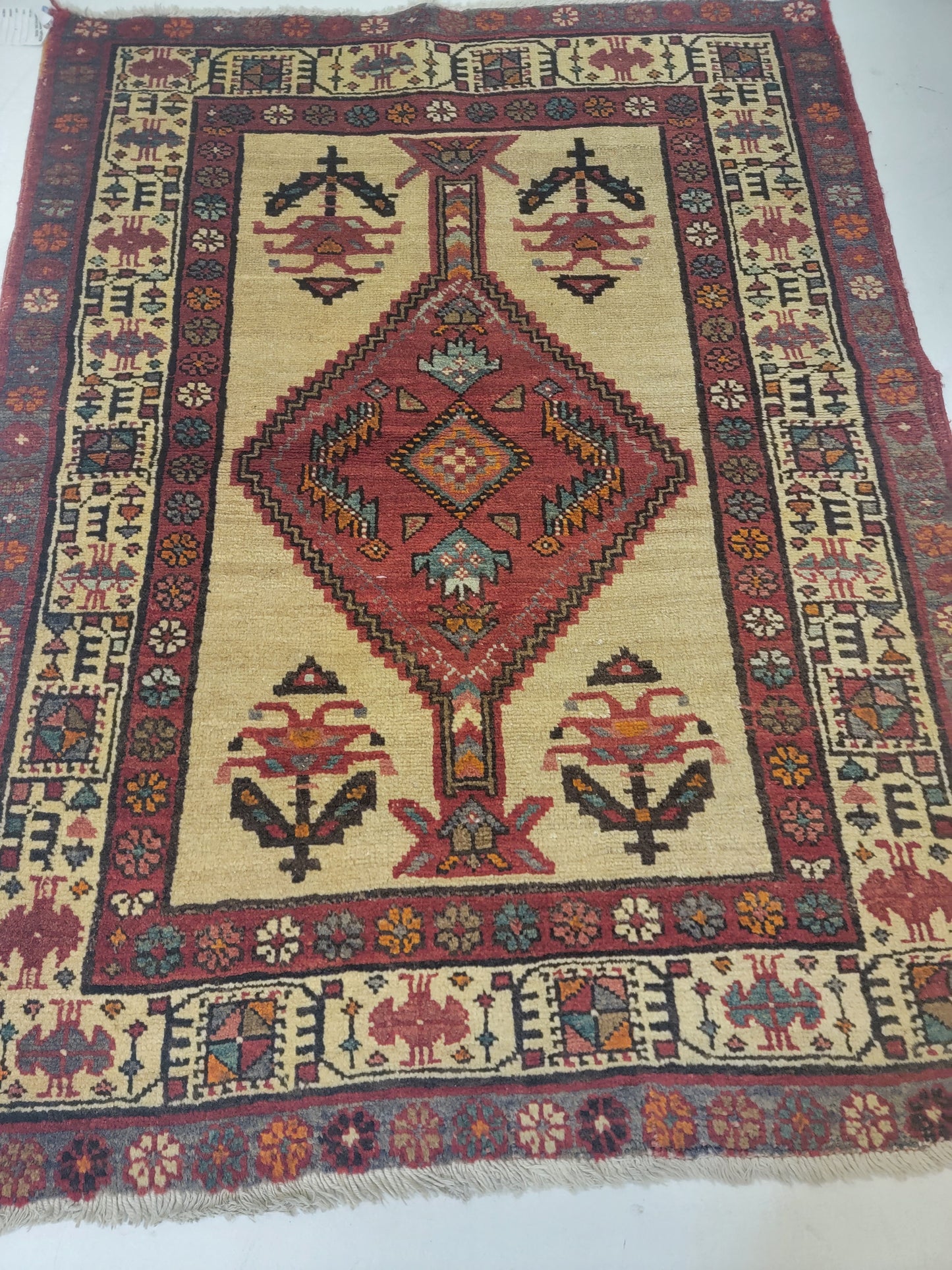 Hand-Knotted Wool Rug Sarab Meshkin 3' x 5'