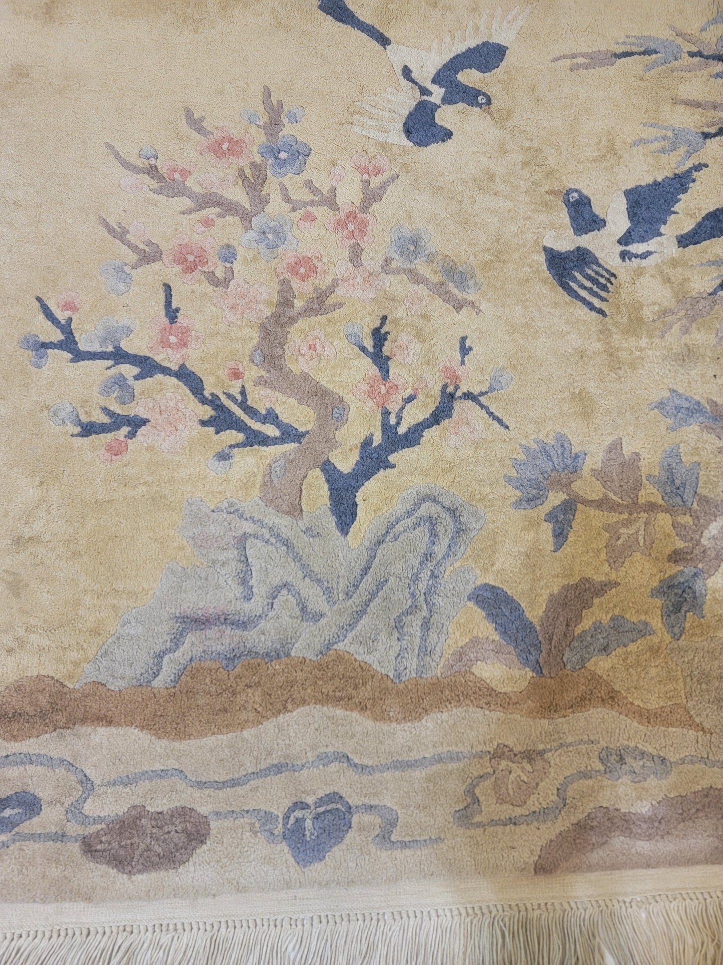 Hand-Knotted Wool Rug Chinese 2'5' x 4'6"