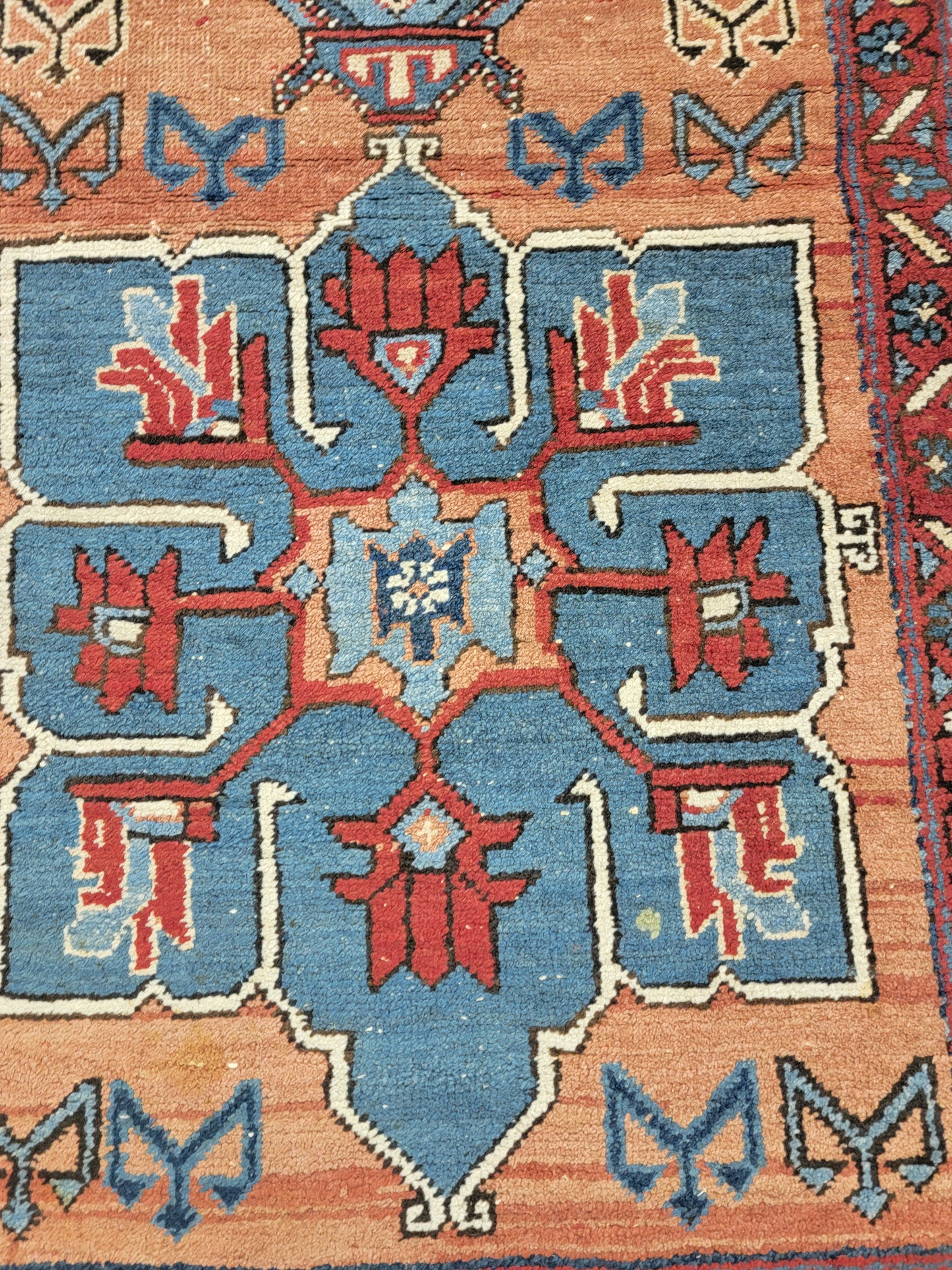 Hand-Knotted Wool Rug Heriz Karajeh 3' x 5'
