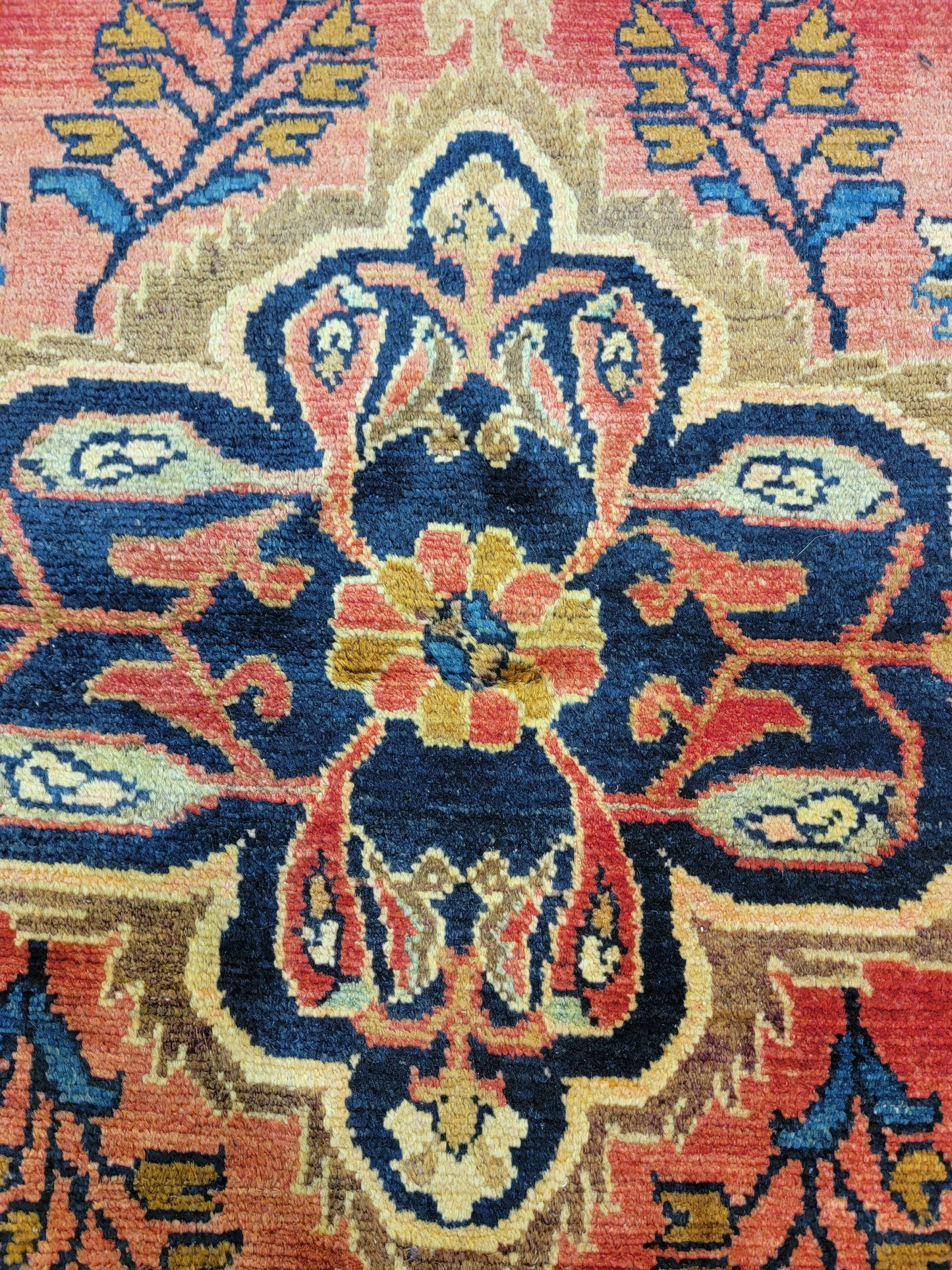 Antique Hand-Knotted Wool Armenian Lillian 5'1" x 6'2"