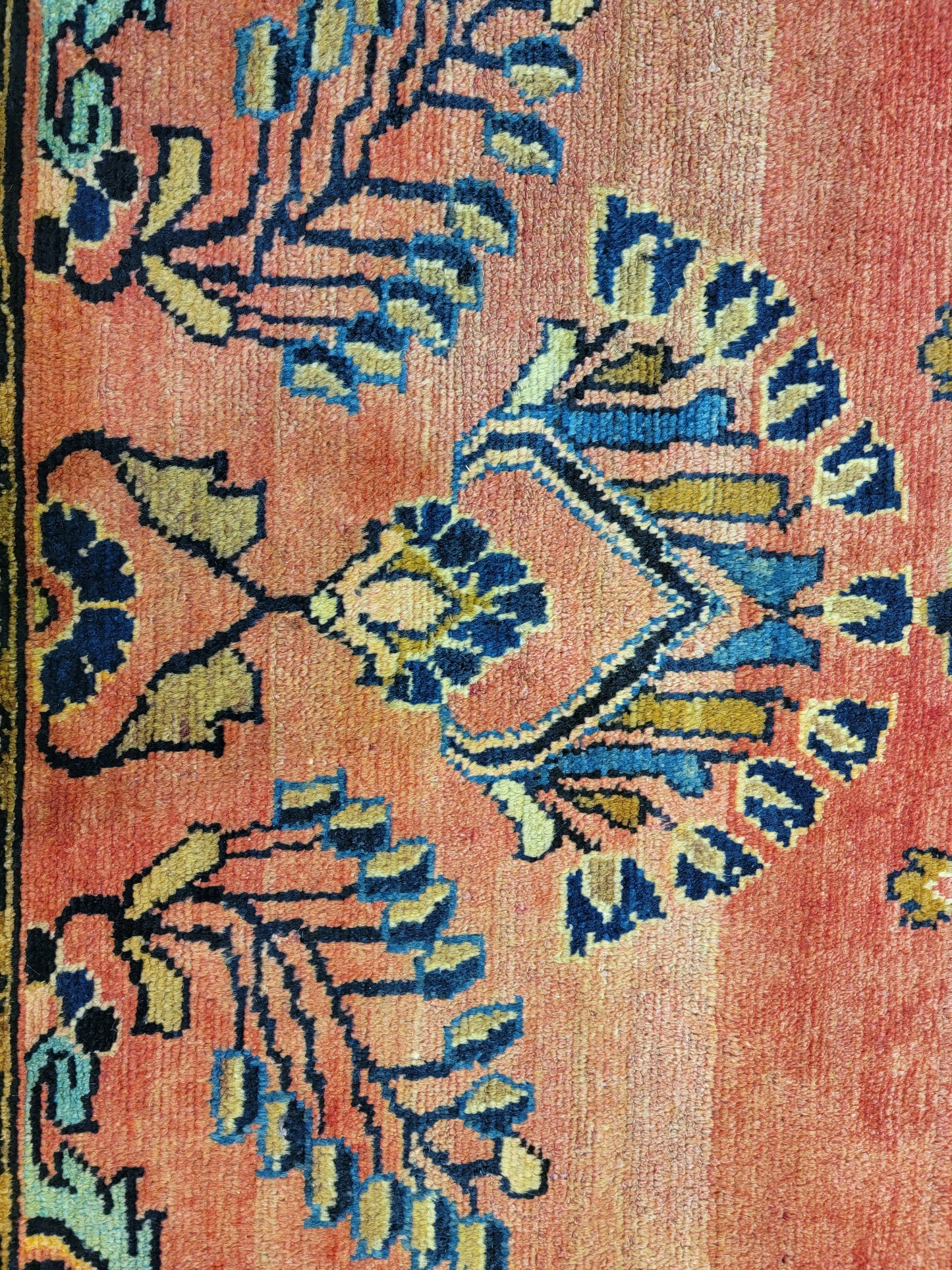 Antique Hand-Knotted Wool Armenian Lillian 5'1" x 6'2"