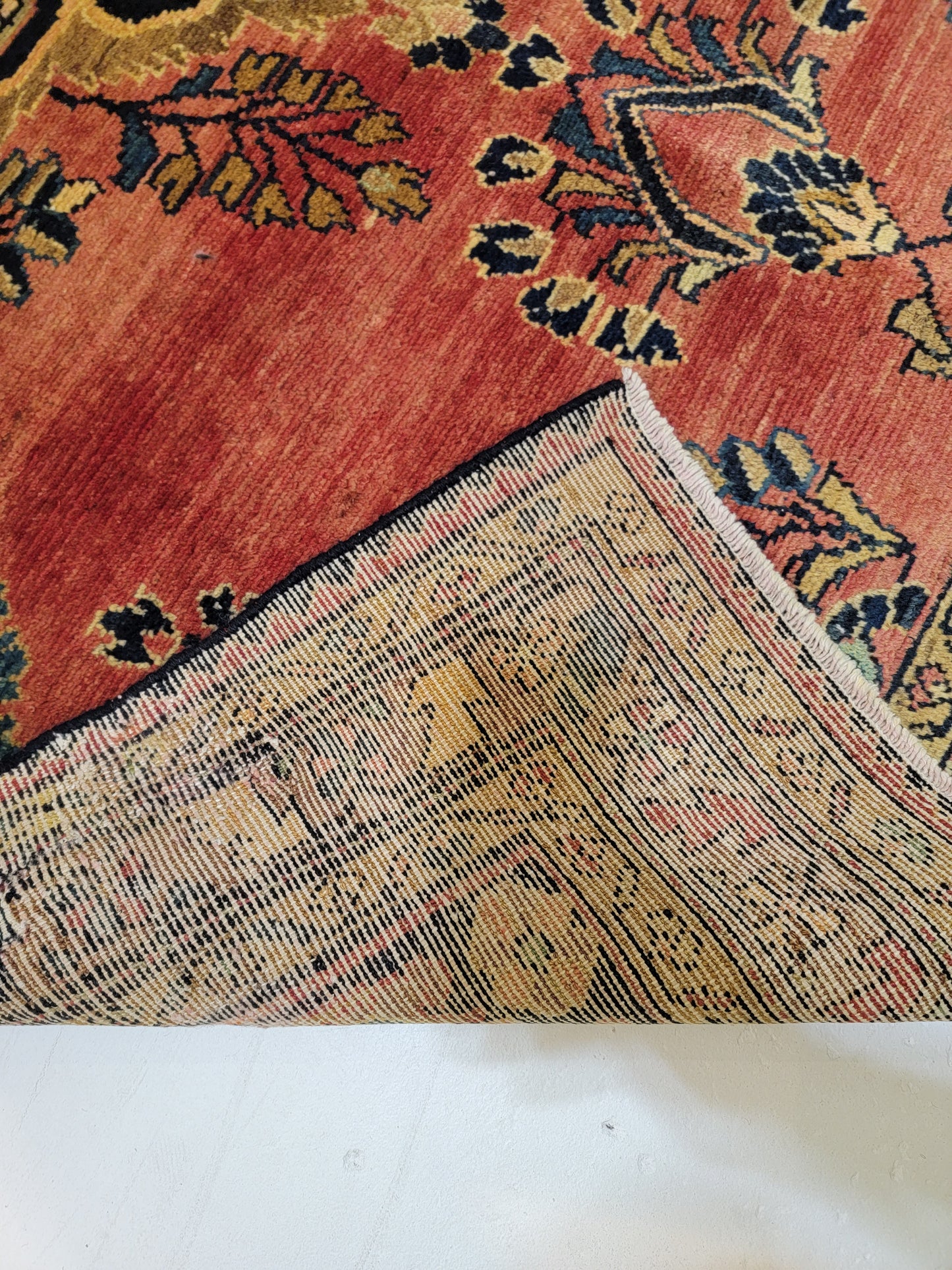 Antique Hand-Knotted Wool Armenian Lillian 5'1" x 6'2"