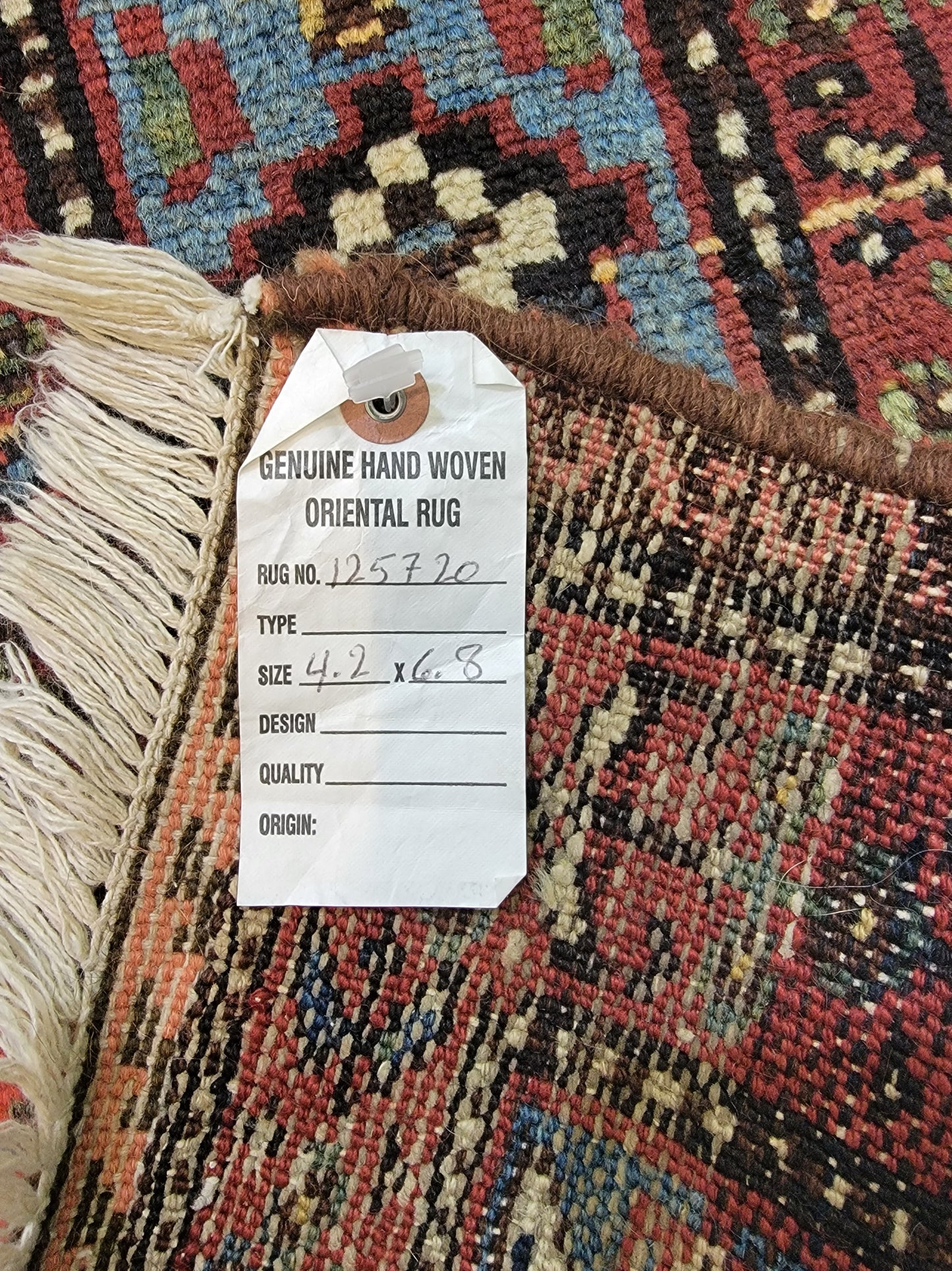 Antique Hand-Knotted Wool Malayer Collectible 4'2" x 6'8"