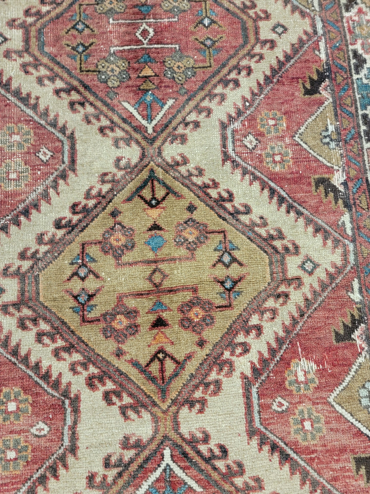 Antique Hand-Knotted Wool Persian Meshkin 3' x 5'2"