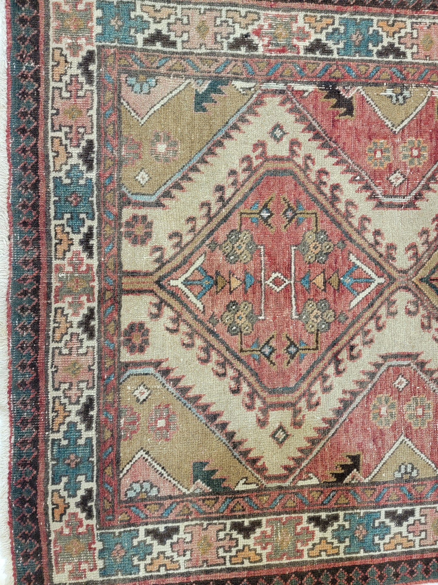 Antique Hand-Knotted Wool Persian Meshkin 3' x 5'2"
