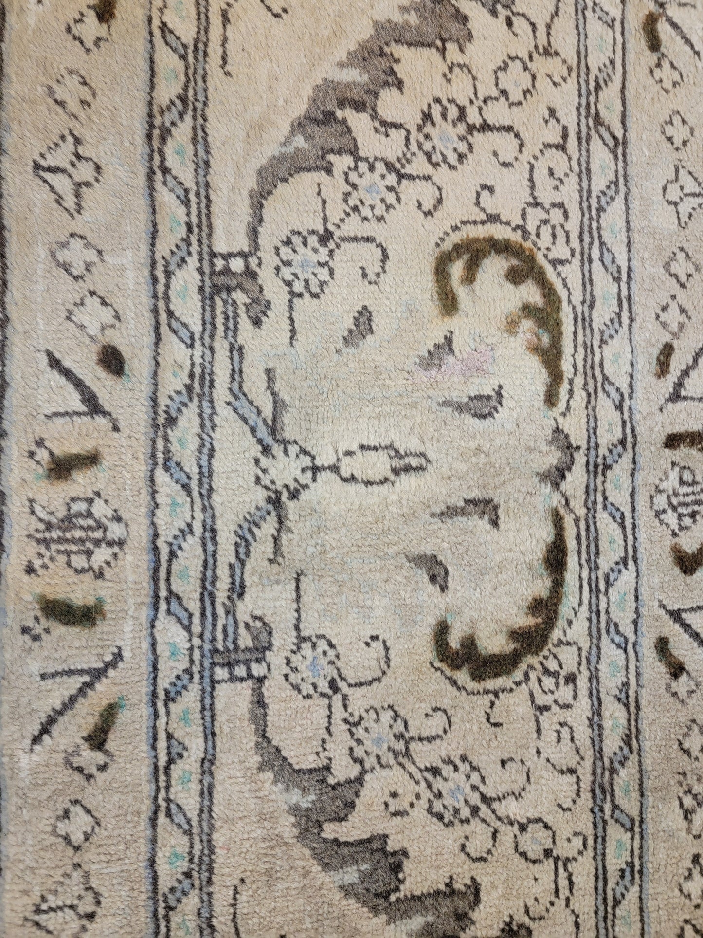 Antique Hand-Knotted Wool Area Rug Tabriz Oversized 13'3" x 18'1"