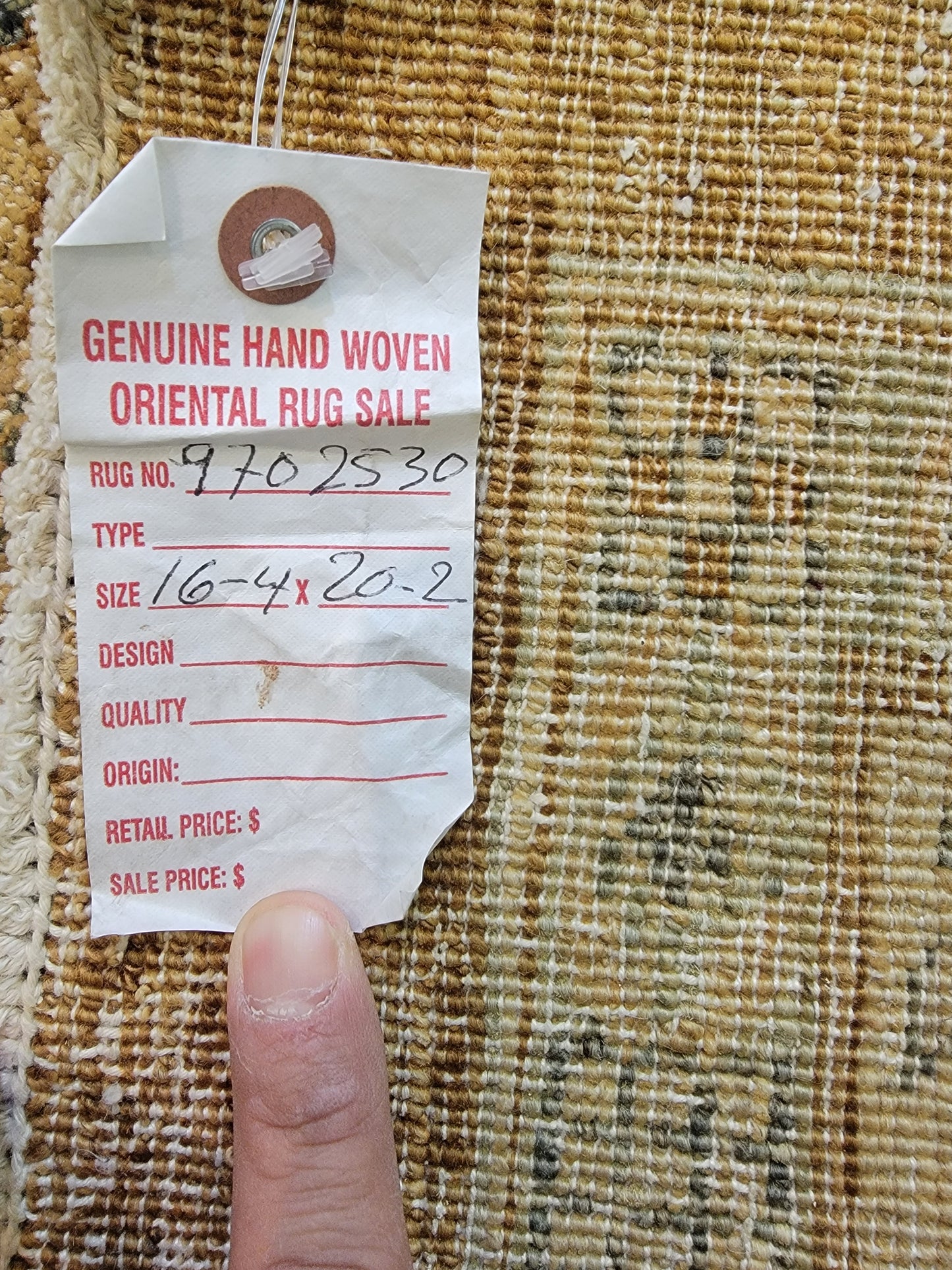 Antique Hand-Knotted Wool Area Rug Sultanabad Egyptian Oversized 16'4" x 20'2"