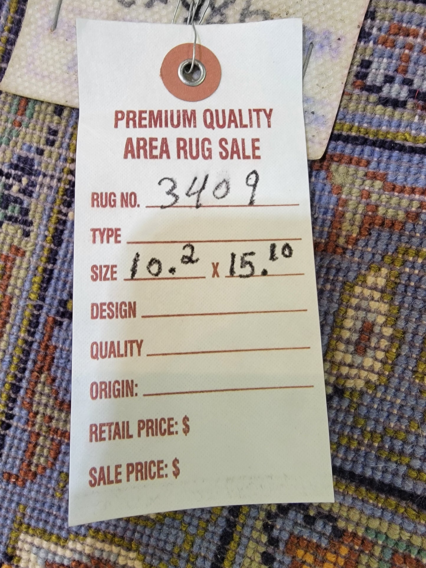 Antique Hand-Knotted Wool Area Rug Kashan Signed Rug 10'2" x 15'10"