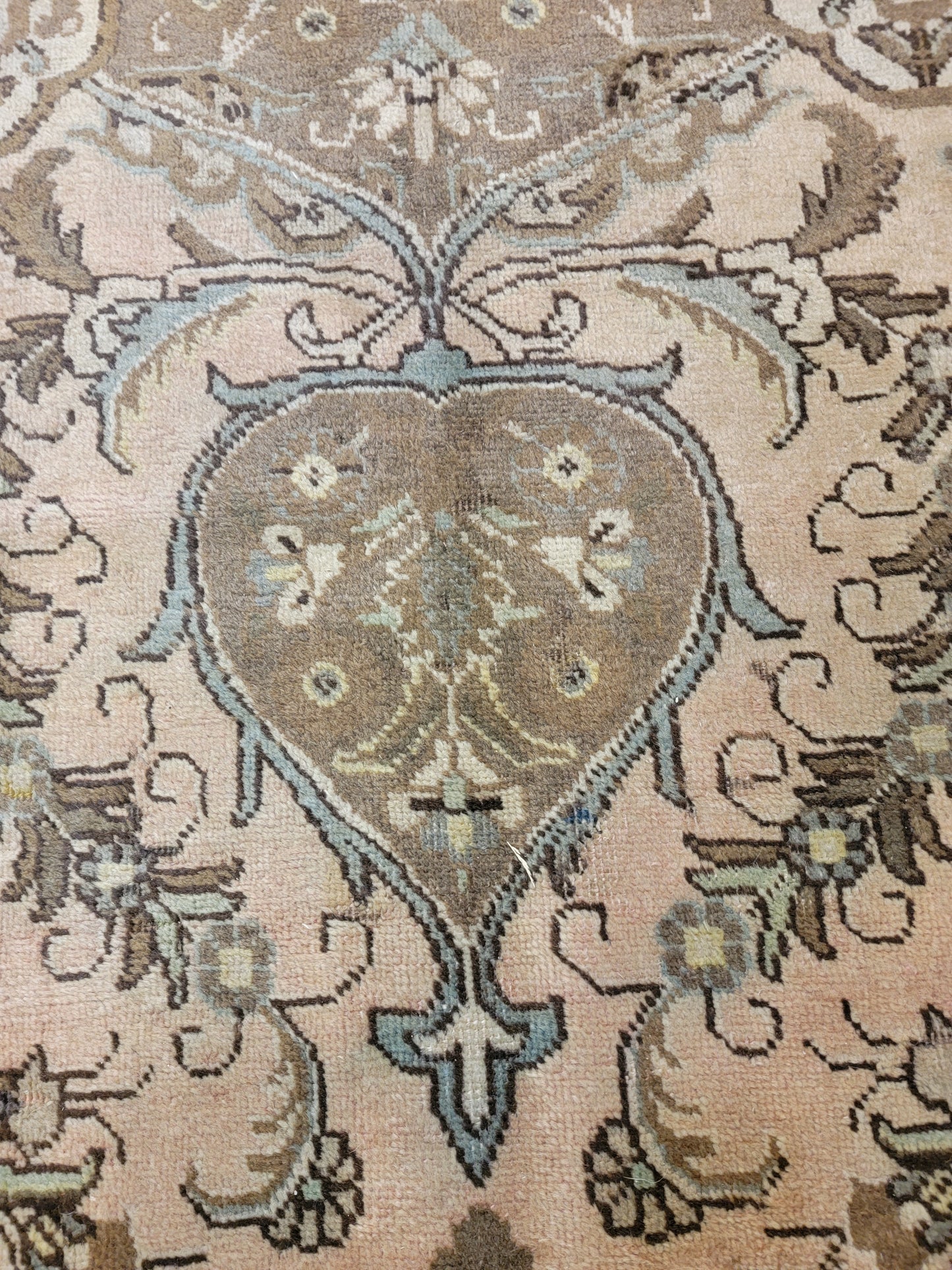 Antique Hand-Knotted Wool Area Rug Tabriz 11'3" x 16'3"