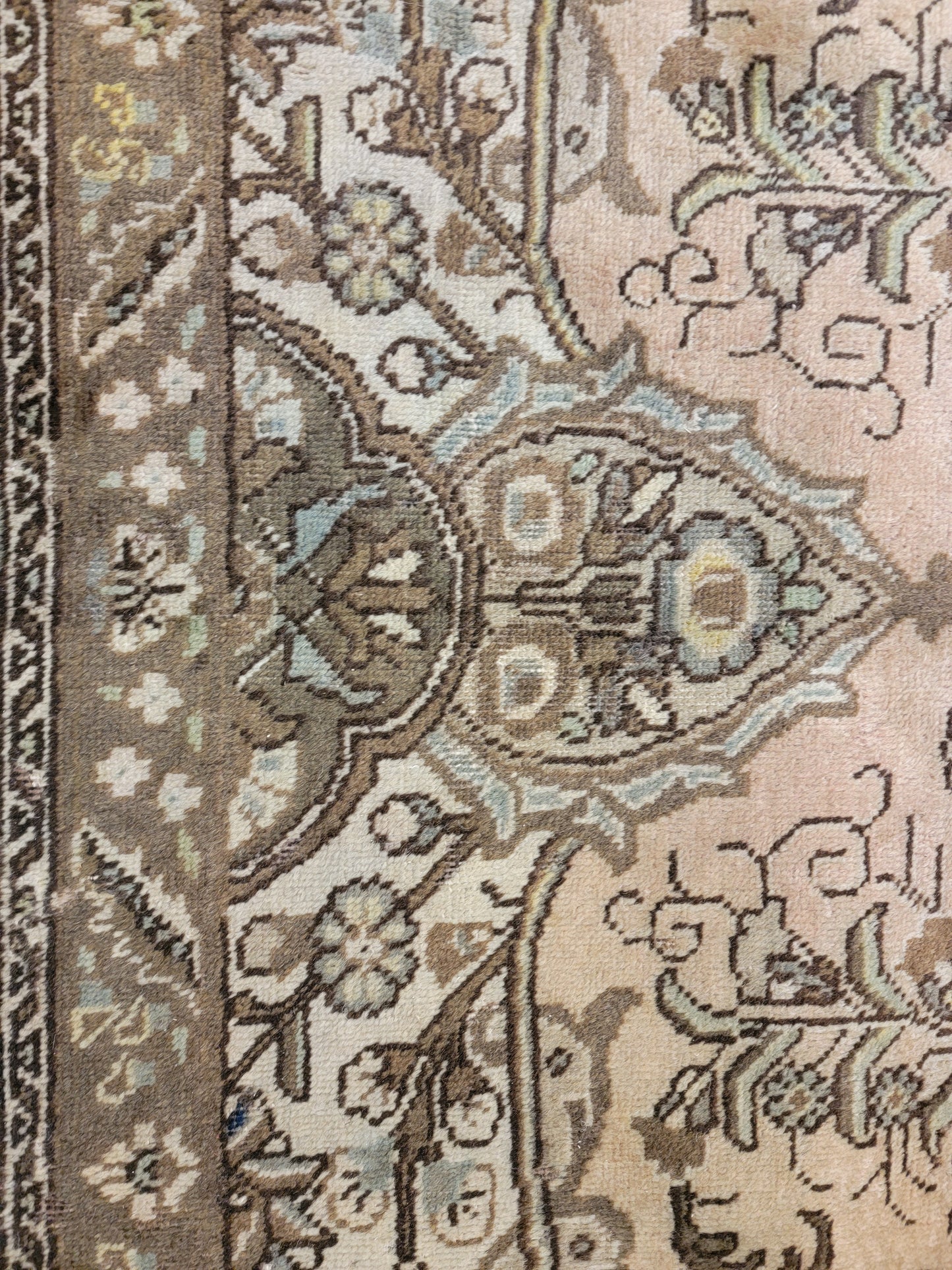 Antique Hand-Knotted Wool Area Rug Tabriz 11'3" x 16'3"