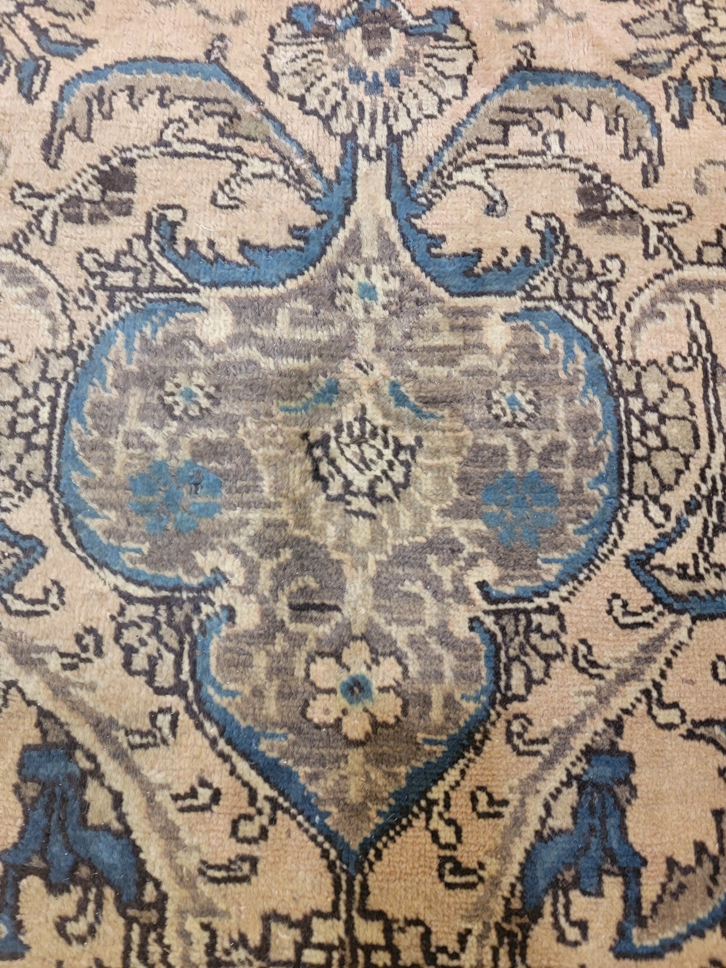 Antique Hand-Knotted Wool Area Rug Tabriz 12' x 19'6"