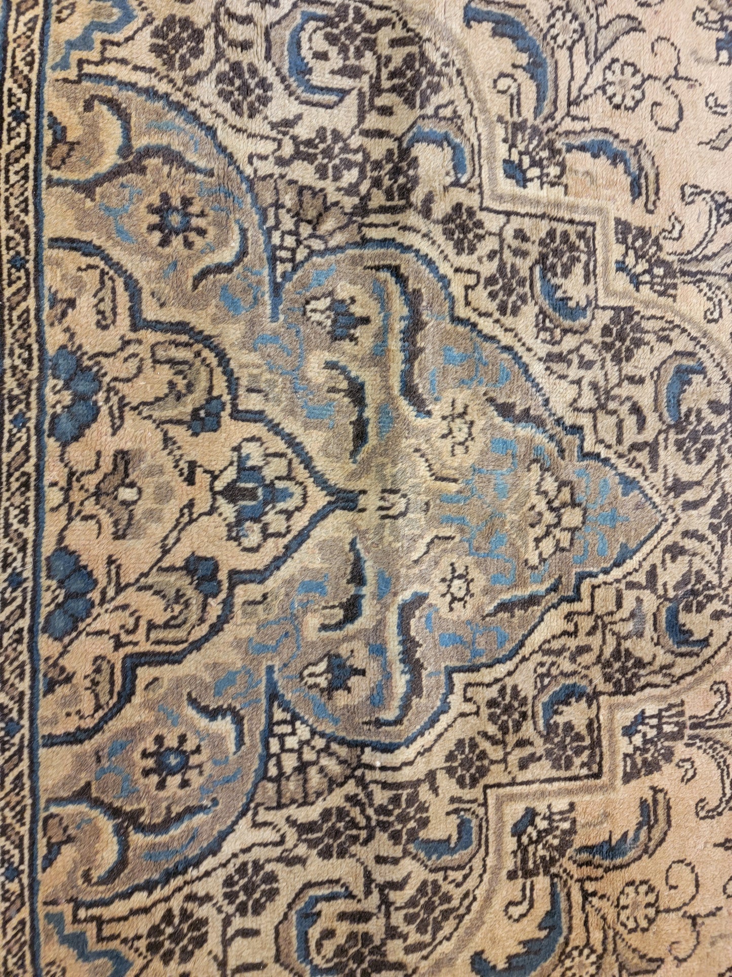 Antique Hand-Knotted Wool Area Rug Tabriz 12' x 19'6"