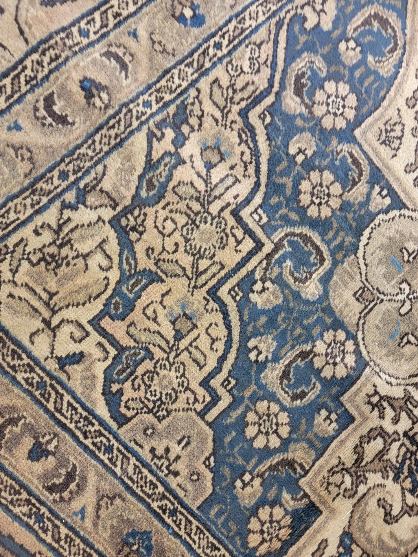 Antique Hand-Knotted Wool Area Rug Tabriz 12' x 19'6"
