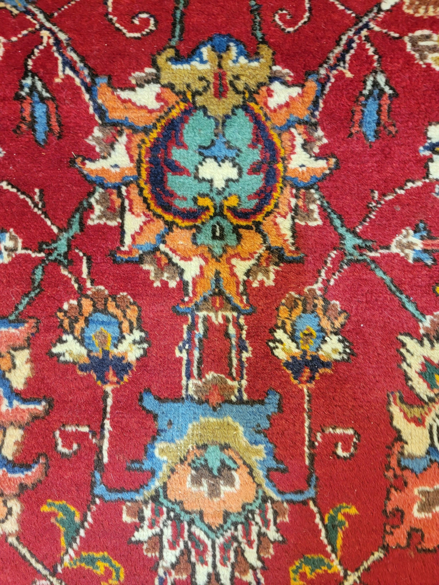 Antique Hand-Knotted Wool Area Rug Tabriz 11' x 16'4"
