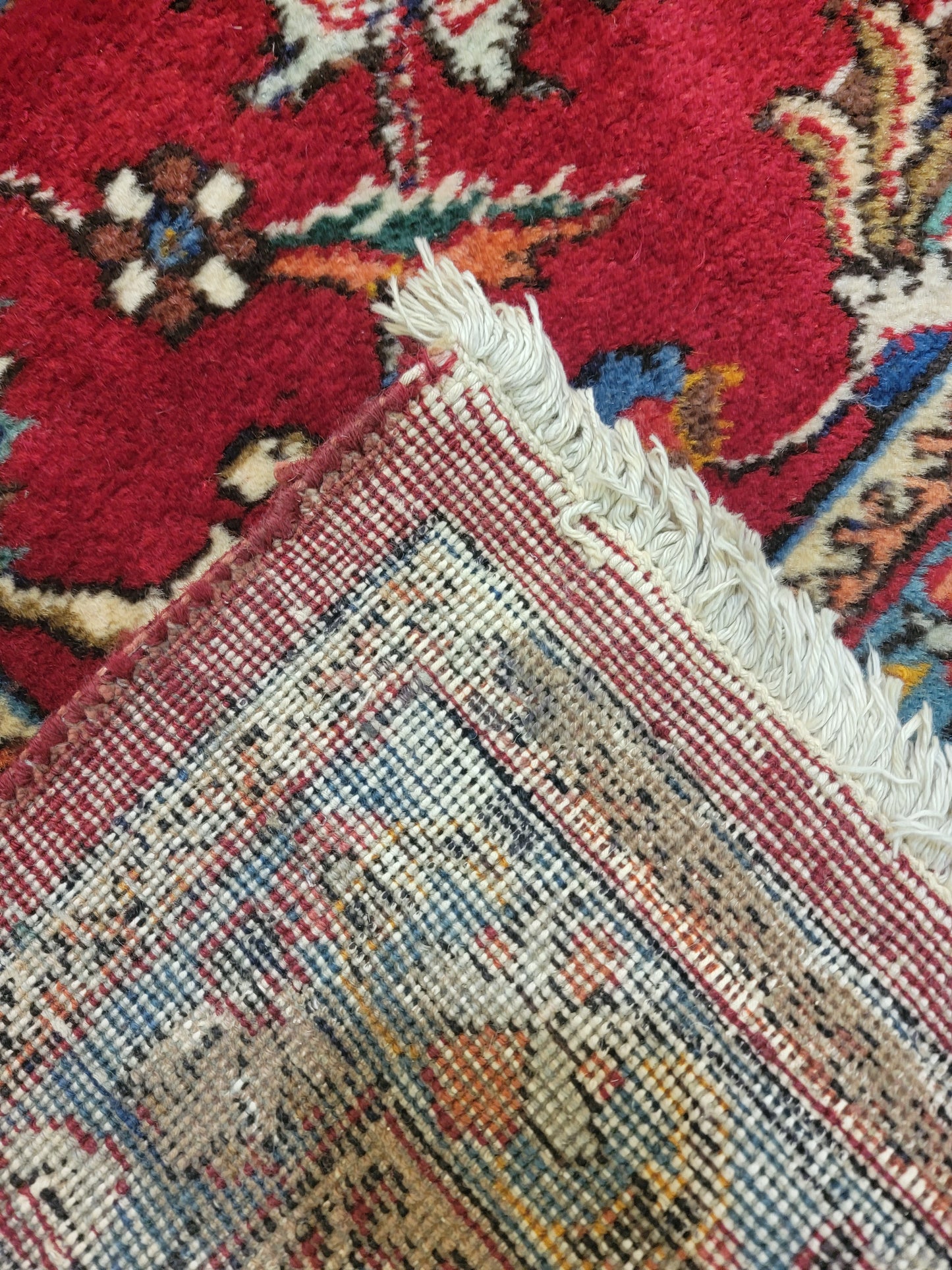 Antique Hand-Knotted Wool Area Rug Tabriz 11' x 16'4"