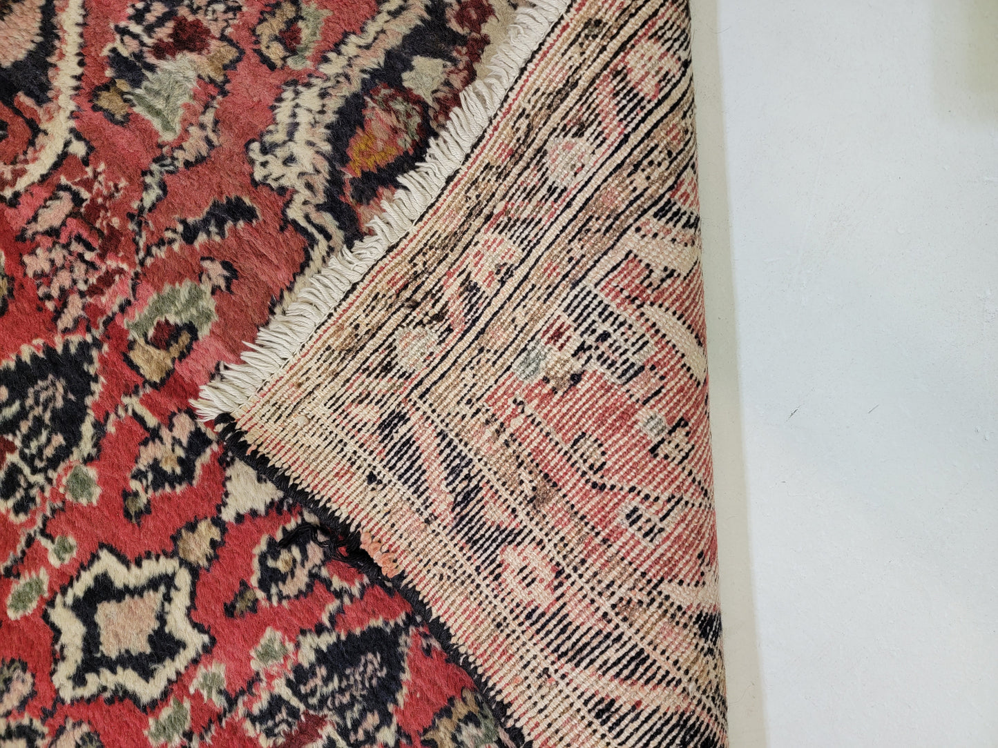 Antique Hand-Knotted Wool Runner Hamedan 3'2" x 16'8"
