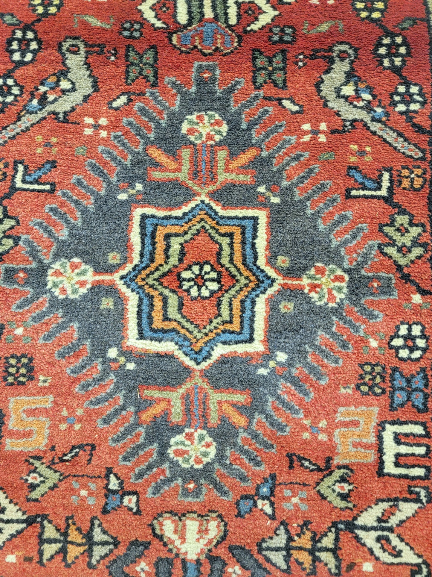 Antique Hand-Knotted Wool Runner Karajeh 2'6" x 26'4"