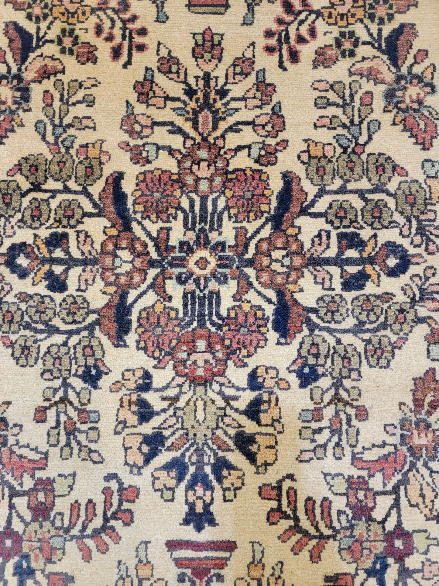 Antique Hand-Knotted Wool Runner Hamedan Rudbar 2'10" x 19'6"
