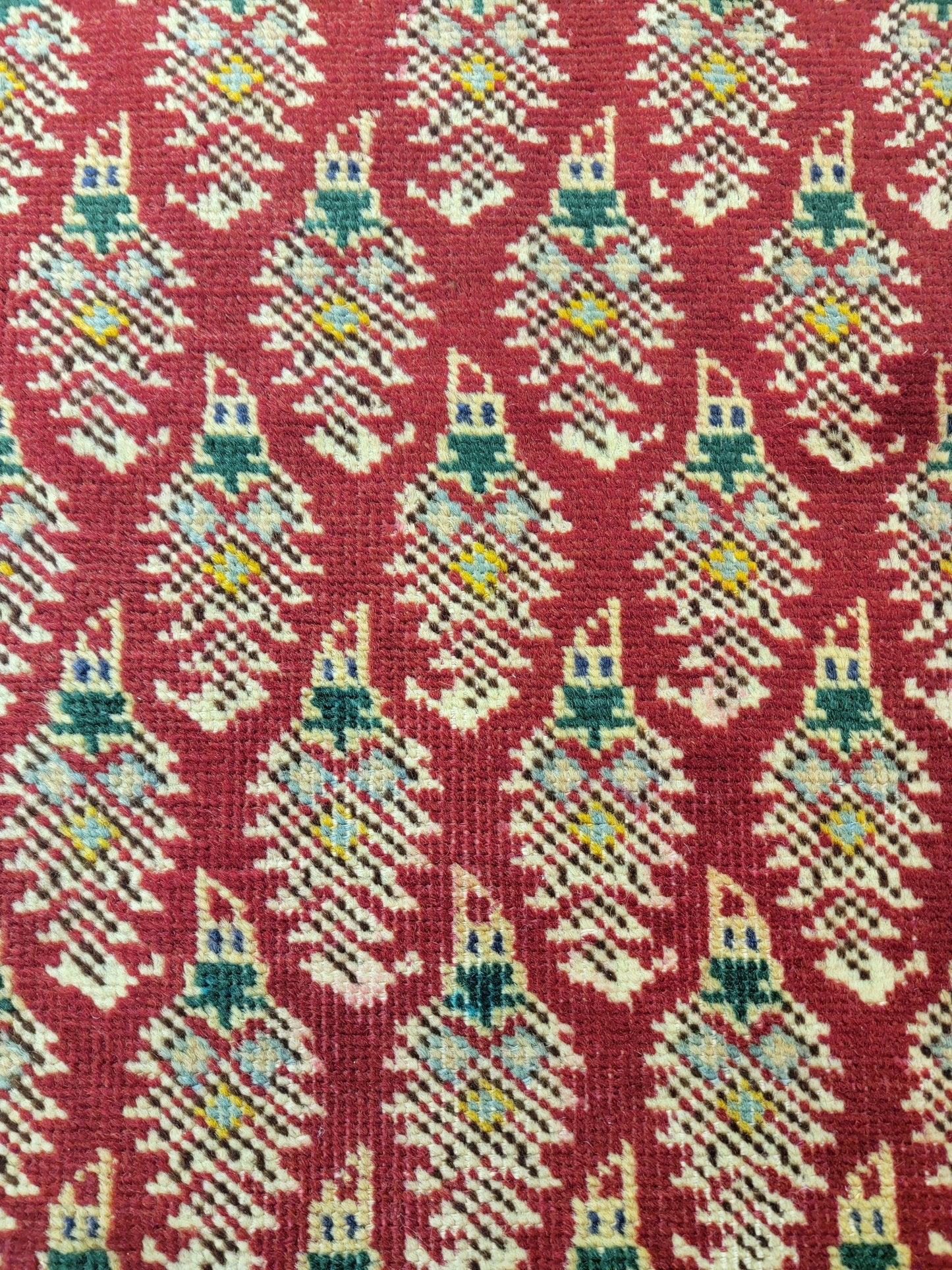 Antique Hand-Knotted Wool Runner Tabriz Mir/Saraband 3'3" x 20'