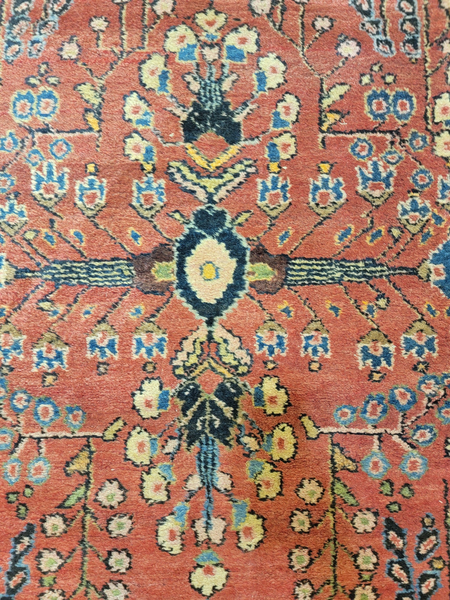 Antique Hand-Knotted Wool Runner Hamedan Rudbar 3'11" x 16'11"