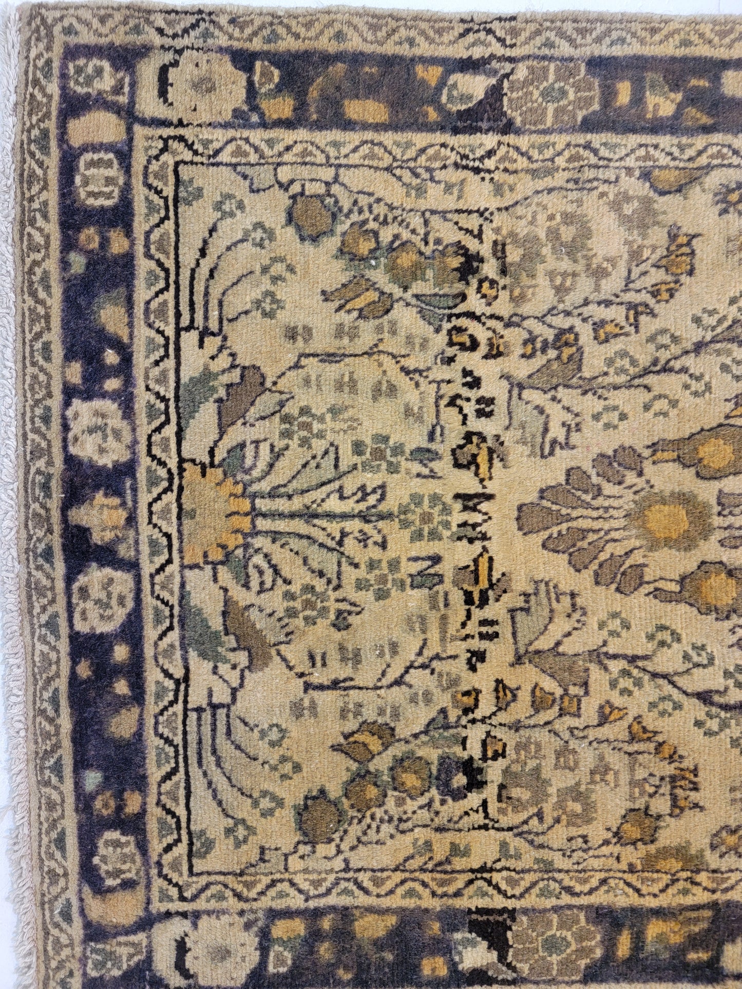 Antique Hand-Knotted Wool Runner Hamedan Rudbar 2'10" x 17'2"