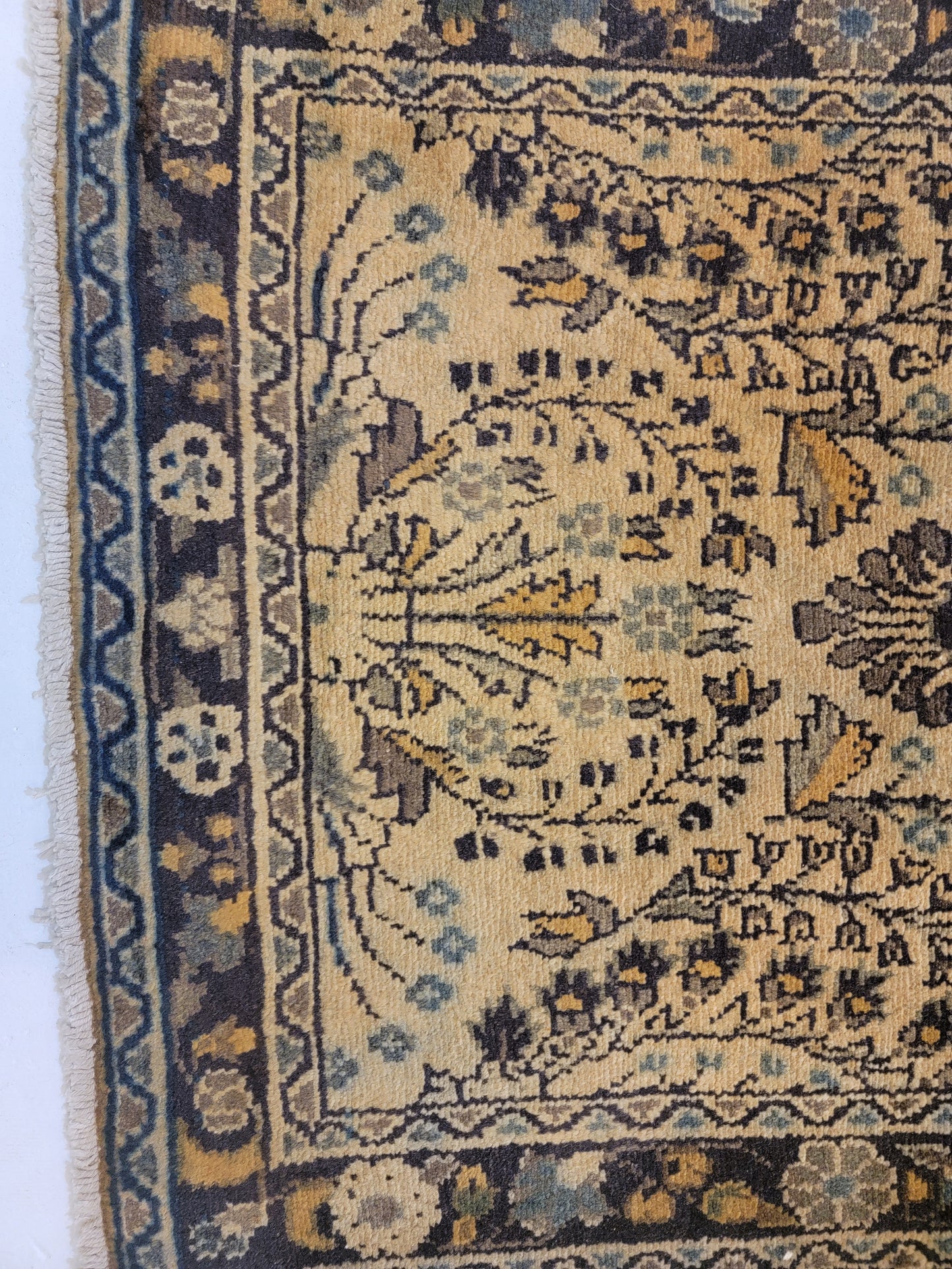 Antique Hand-Knotted Wool Runner Hamedan Rudbar 2'10" x 17'2"