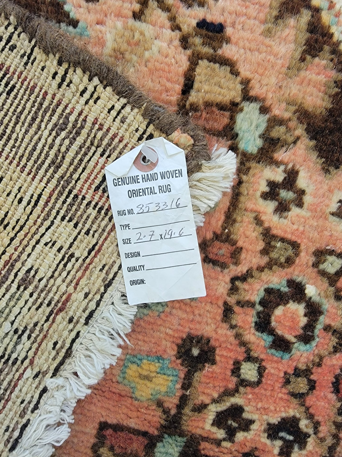 Antique Hand-Knotted Wool Runner Hamedan 2'7" x 19'6"