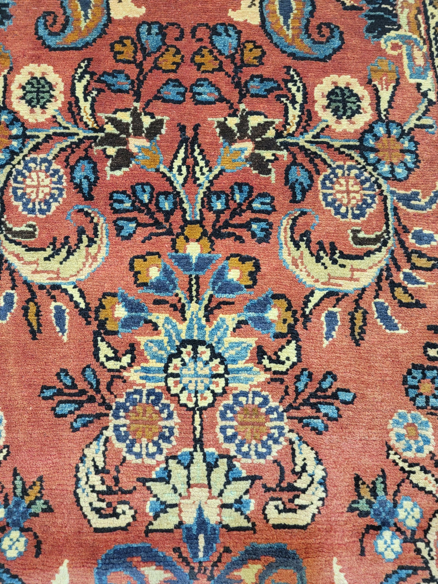 Antique Hand-Knotted Wool Runner Hamedan Borchaloo 3'2" x 18'2"
