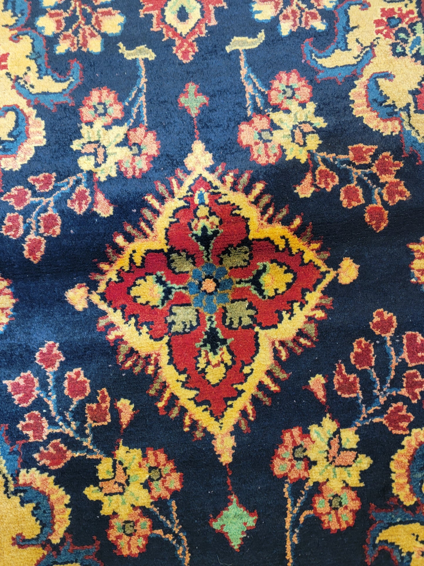 Antique Hand-Knotted Wool Runner Hamedan 2'10" x 20'3"