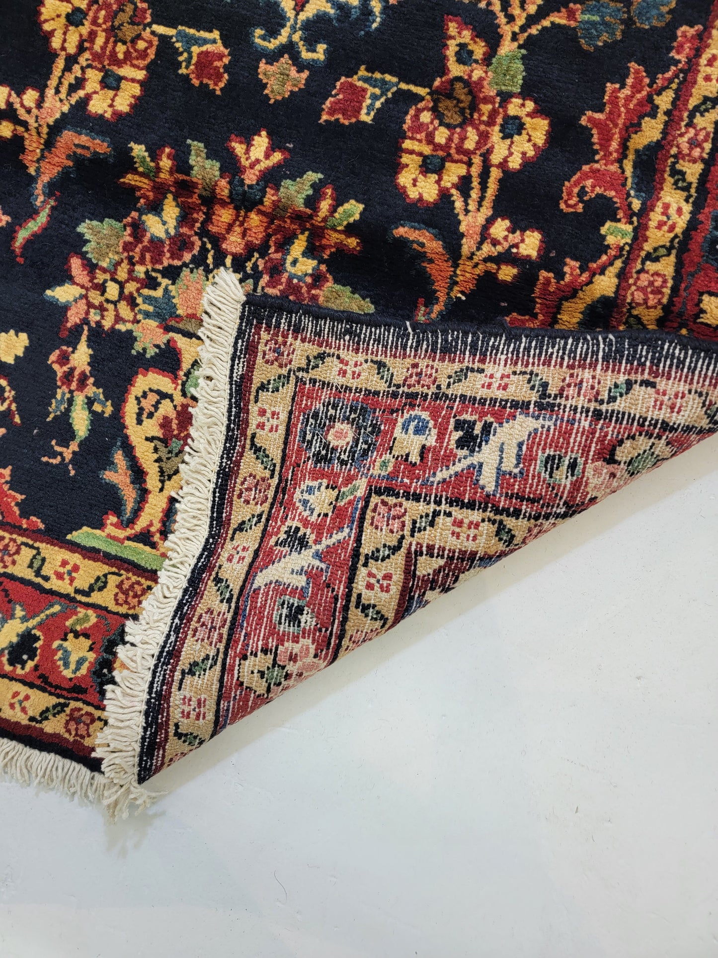 Antique Hand-Knotted Wool Runner Hamedan 2'10" x 20'3"