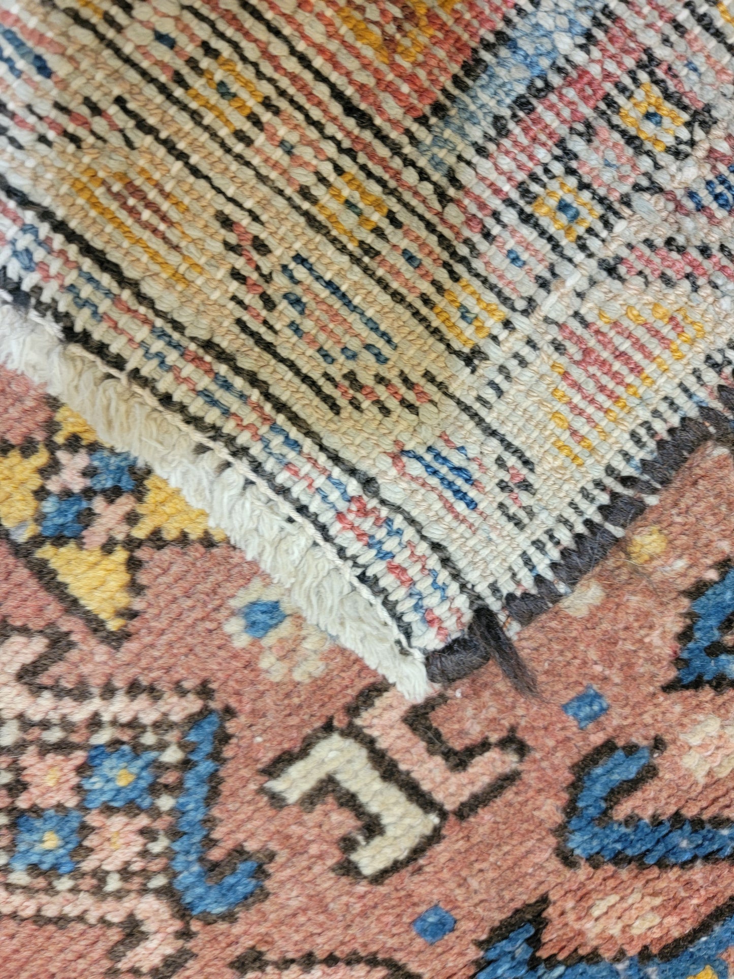 Antique Hand-Knotted Wool Runner Heriz Karajeh 2'4" x 12'4"