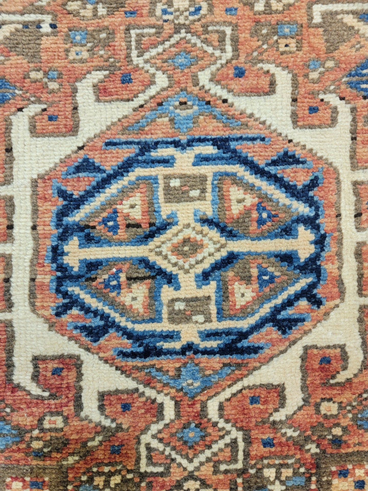Antique Hand-Knotted Wool Runner Heriz Karajeh 2'2" x 13'8"