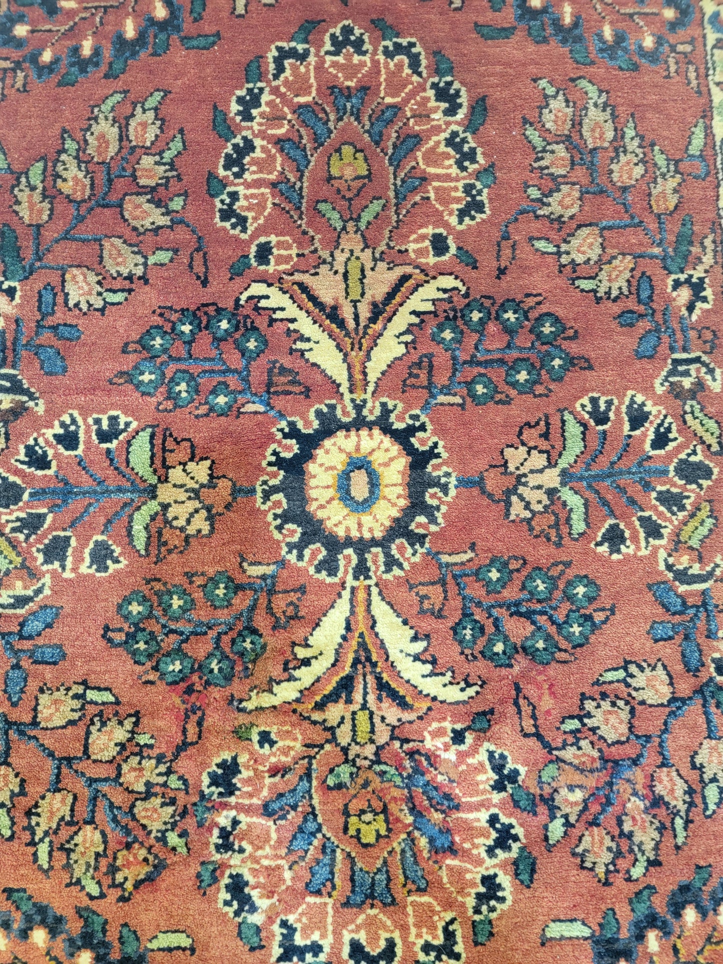 Antique Hand-Knotted Wool Runner Hamedan Rudbar 2'9" x 12'9"