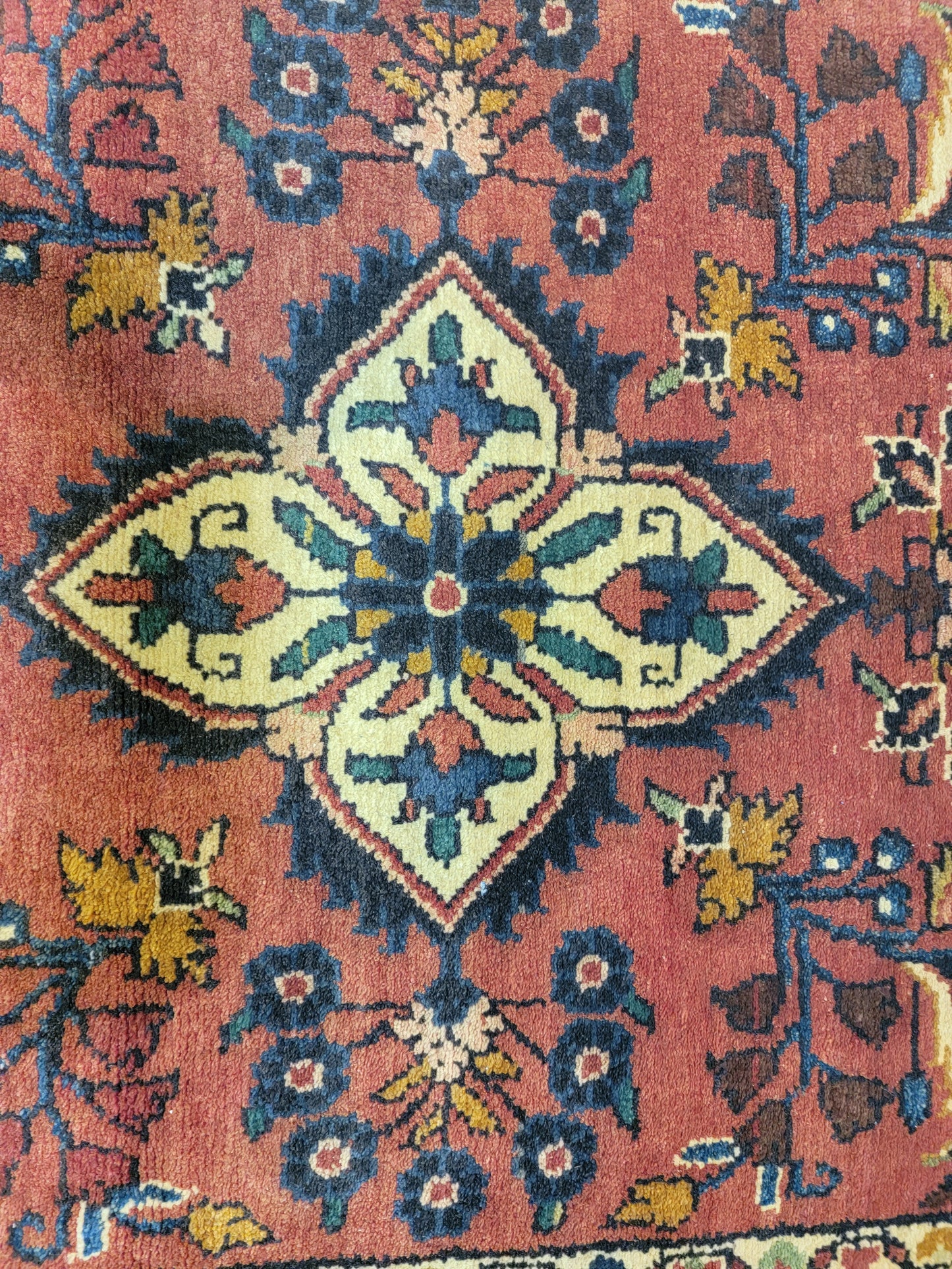 Antique Hand-Knotted Wool Runner Hamedan Rudbar 2'9" x 12'9"