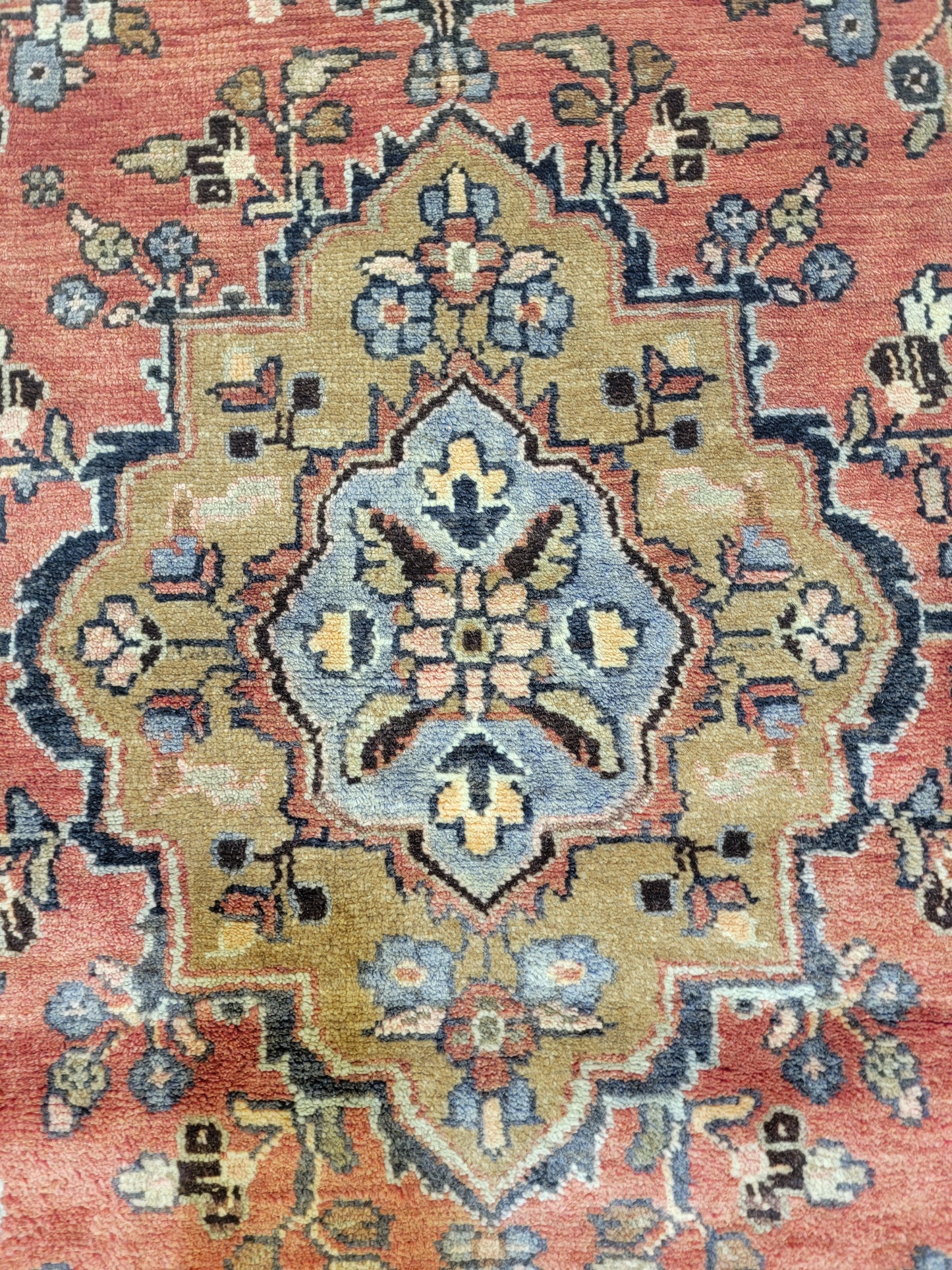 Antique Hand-Knotted Wool Runner Hamedan Rudbar 2'10" x 13'
