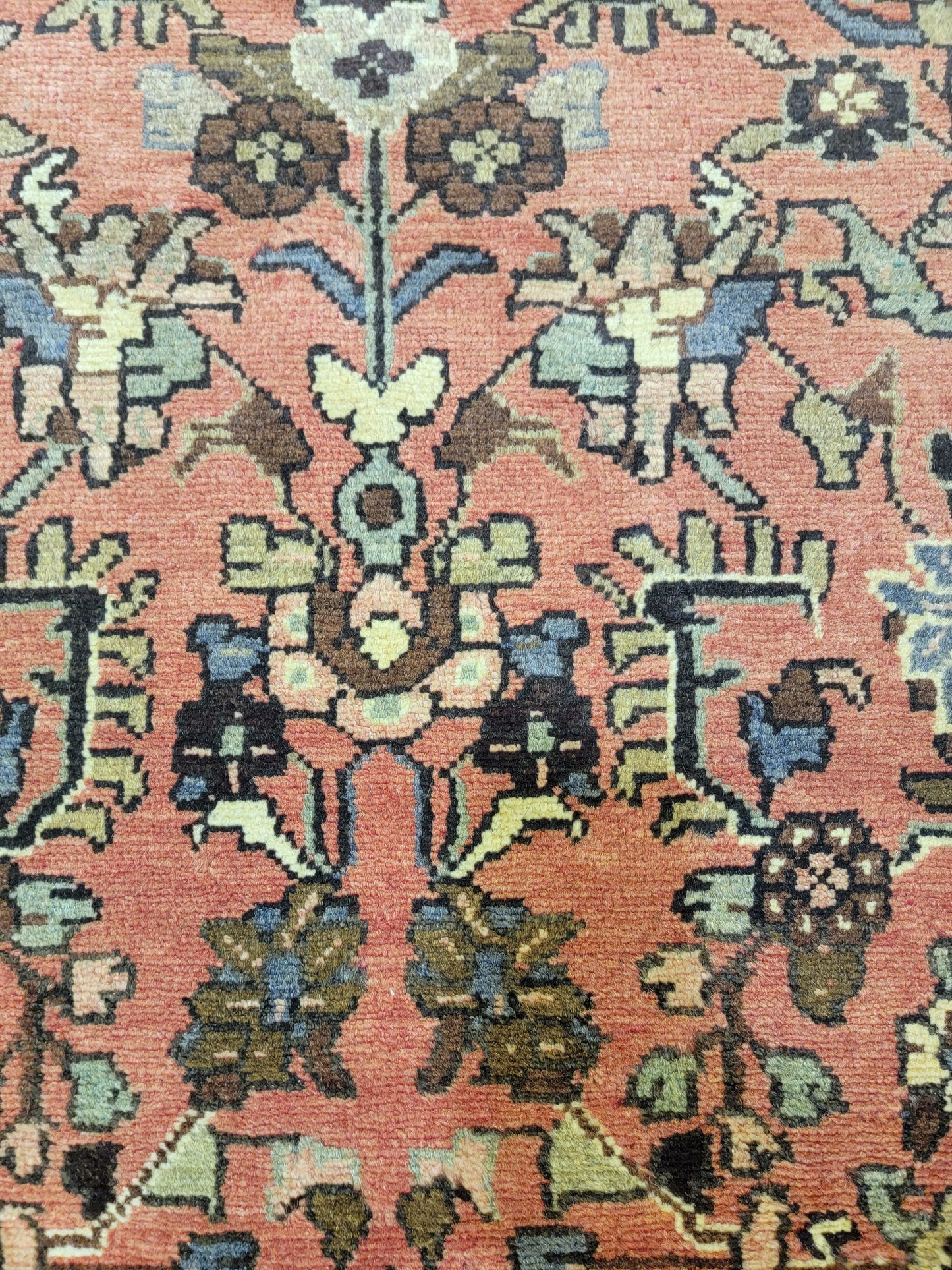 Antique Hand-Knotted Wool Runner Hamedan Rudbar 2'9" x 13'8"