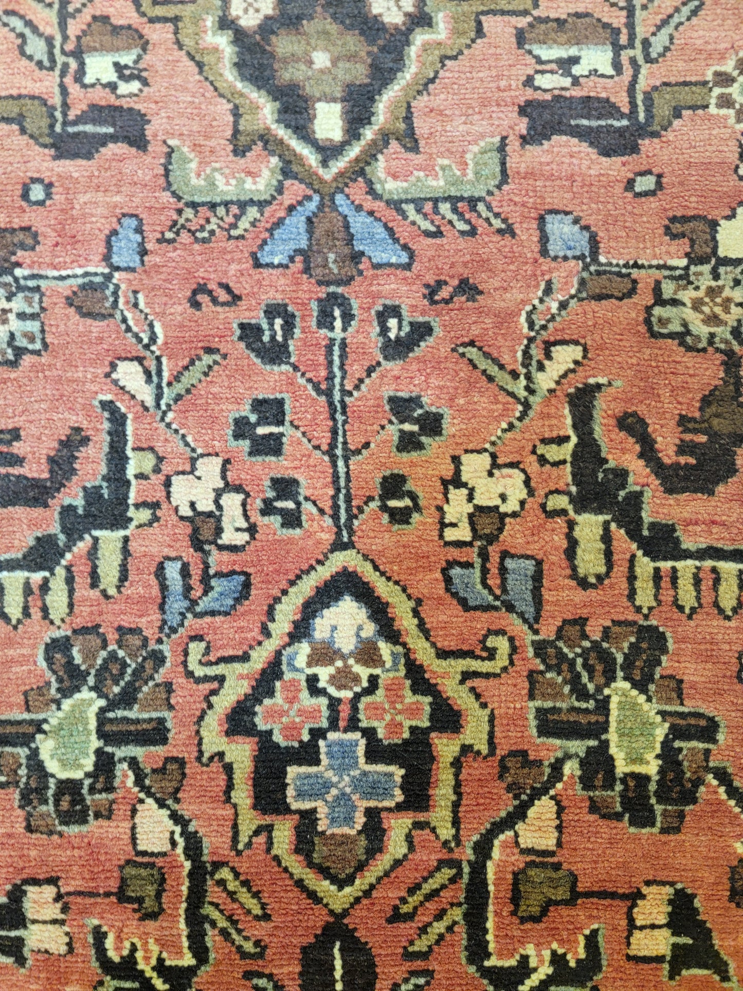 Antique Hand-Knotted Wool Runner Hamedan Rudbar 2'9" x 13'8"