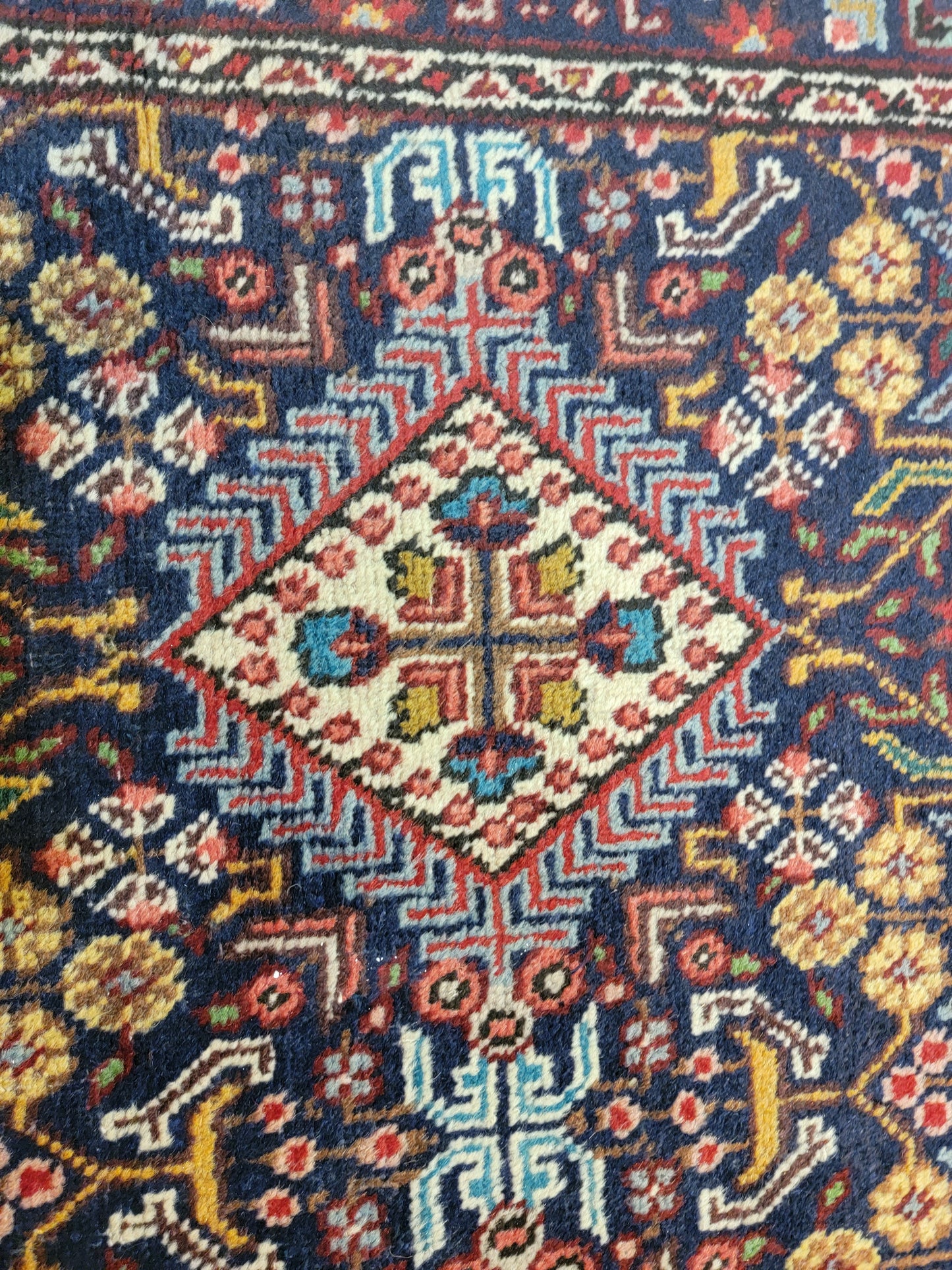 Antique Hand-Knotted Wool Runner Tabriz 2'10" x 12'8"
