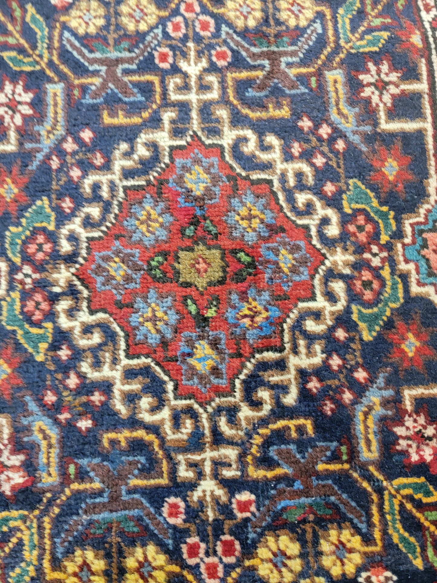 Antique Hand-Knotted Wool Runner Tabriz 2'10" x 12'8"