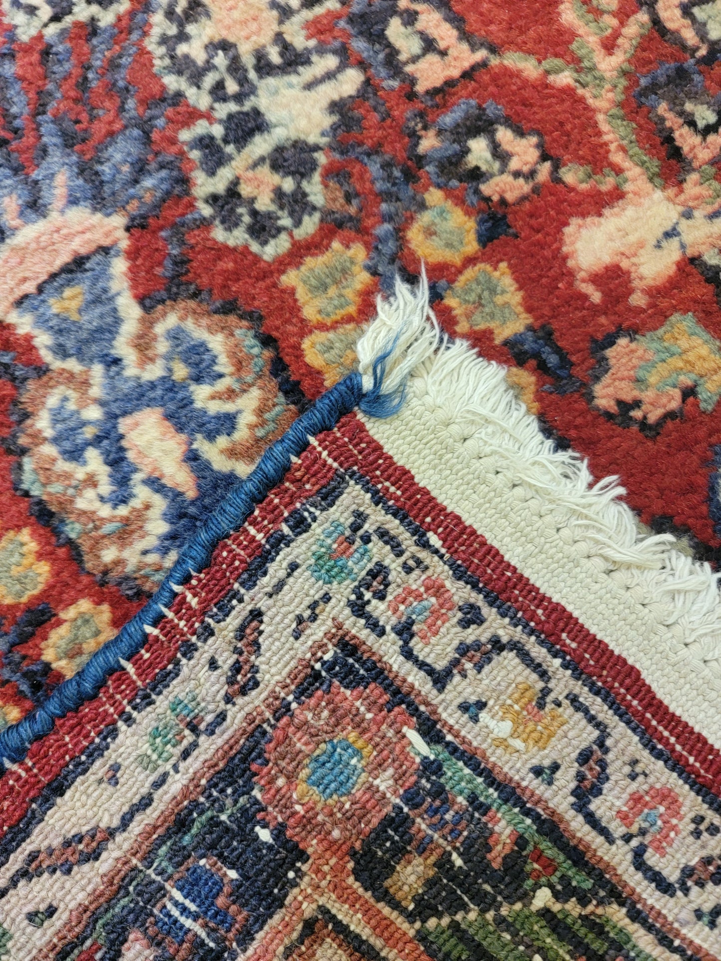 Antique Hand-Knotted Wool Runner Hamedan Rudbar 2'9" x 13'7"