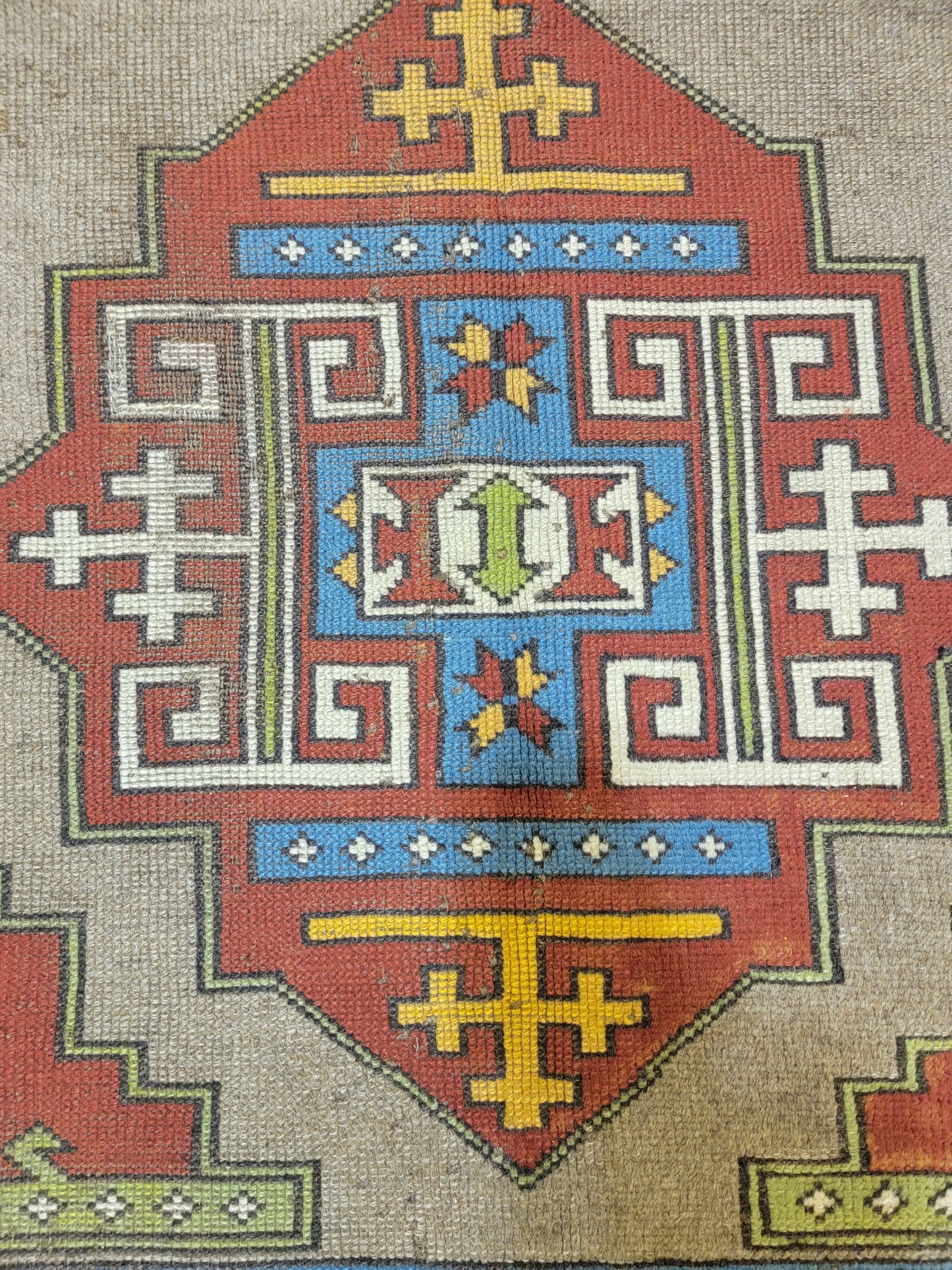 Hand-Knotted Wool Area Rug Turkish Anatolian Konya 4'7" x 6'6"