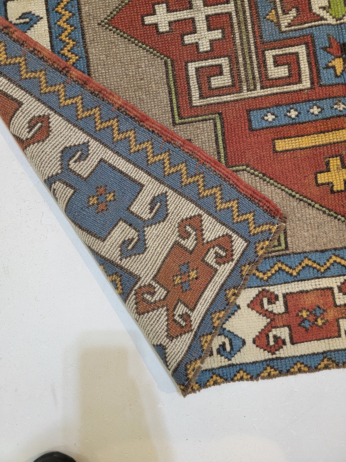 Hand-Knotted Wool Area Rug Turkish Anatolian Konya 4'7" x 6'6"