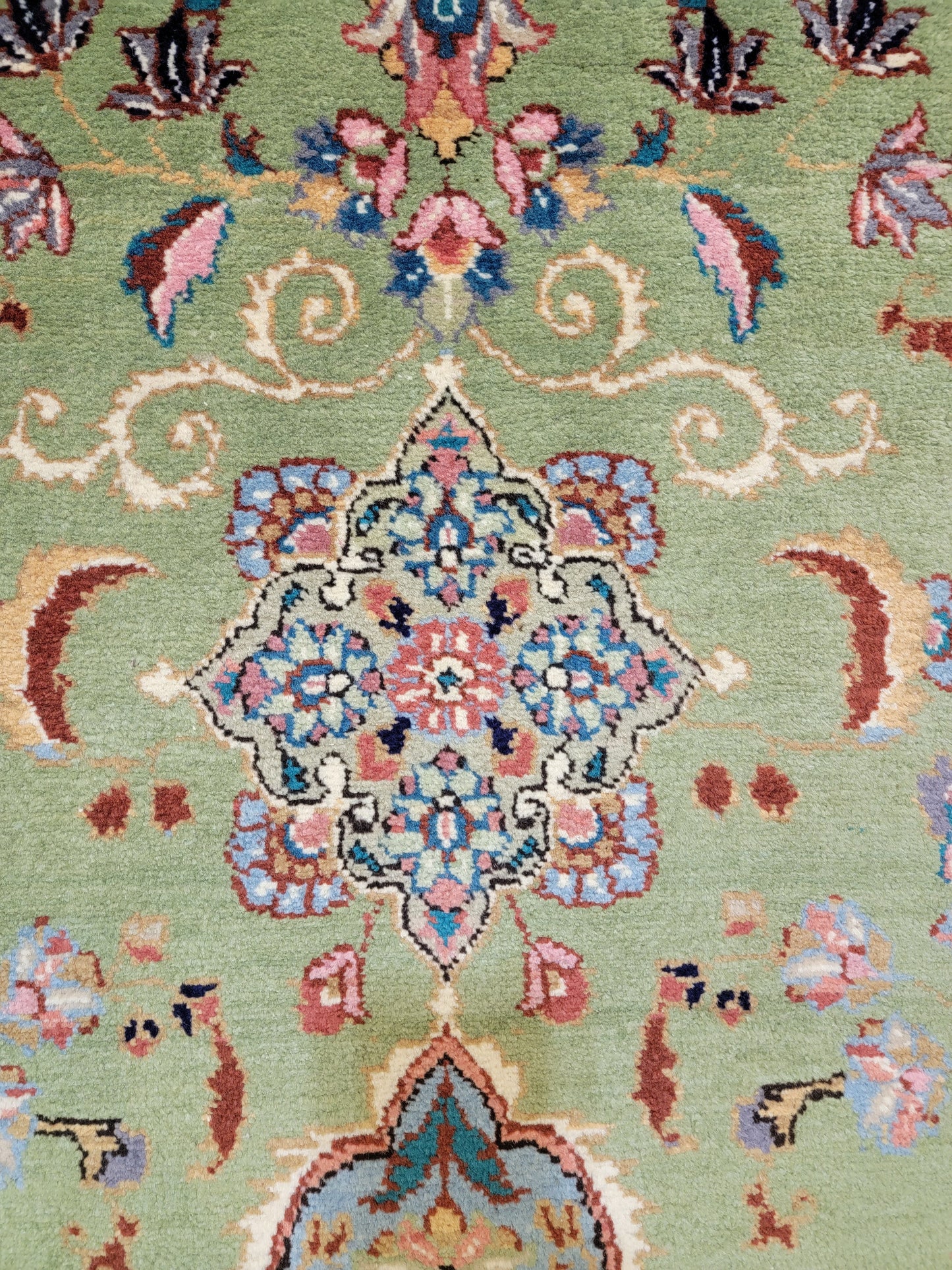 Hand-Knotted Wool Runner Antique Sarouk 2'11" x 16'3"